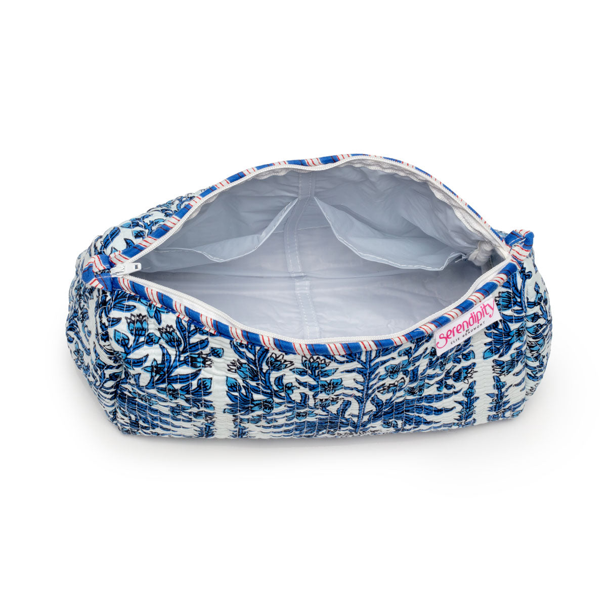 Elie Beaumont Serendipity Cotton Cosmetic Bag Set - Blue Reef