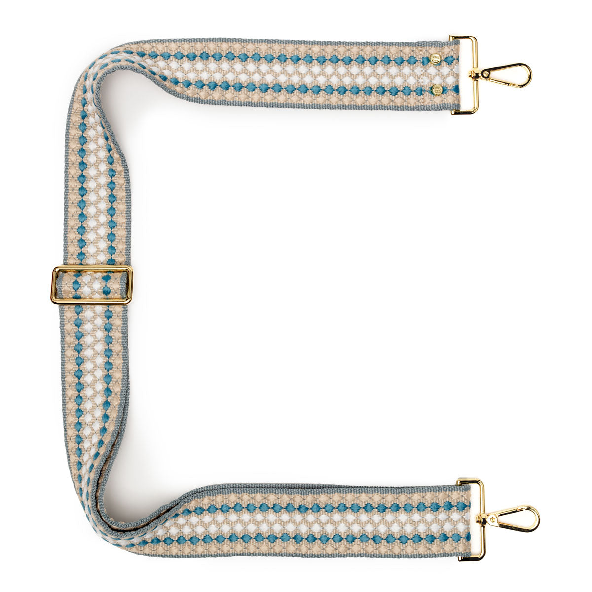 Elie Beaumont Crossbody strap - Cerulean Geometric