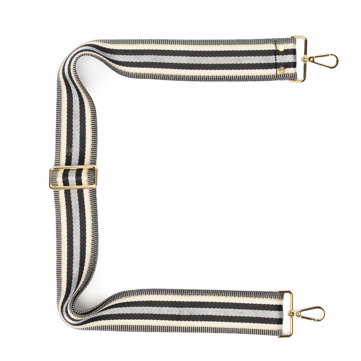Elie Beaumont Crossbody strap - Metallic Stripes