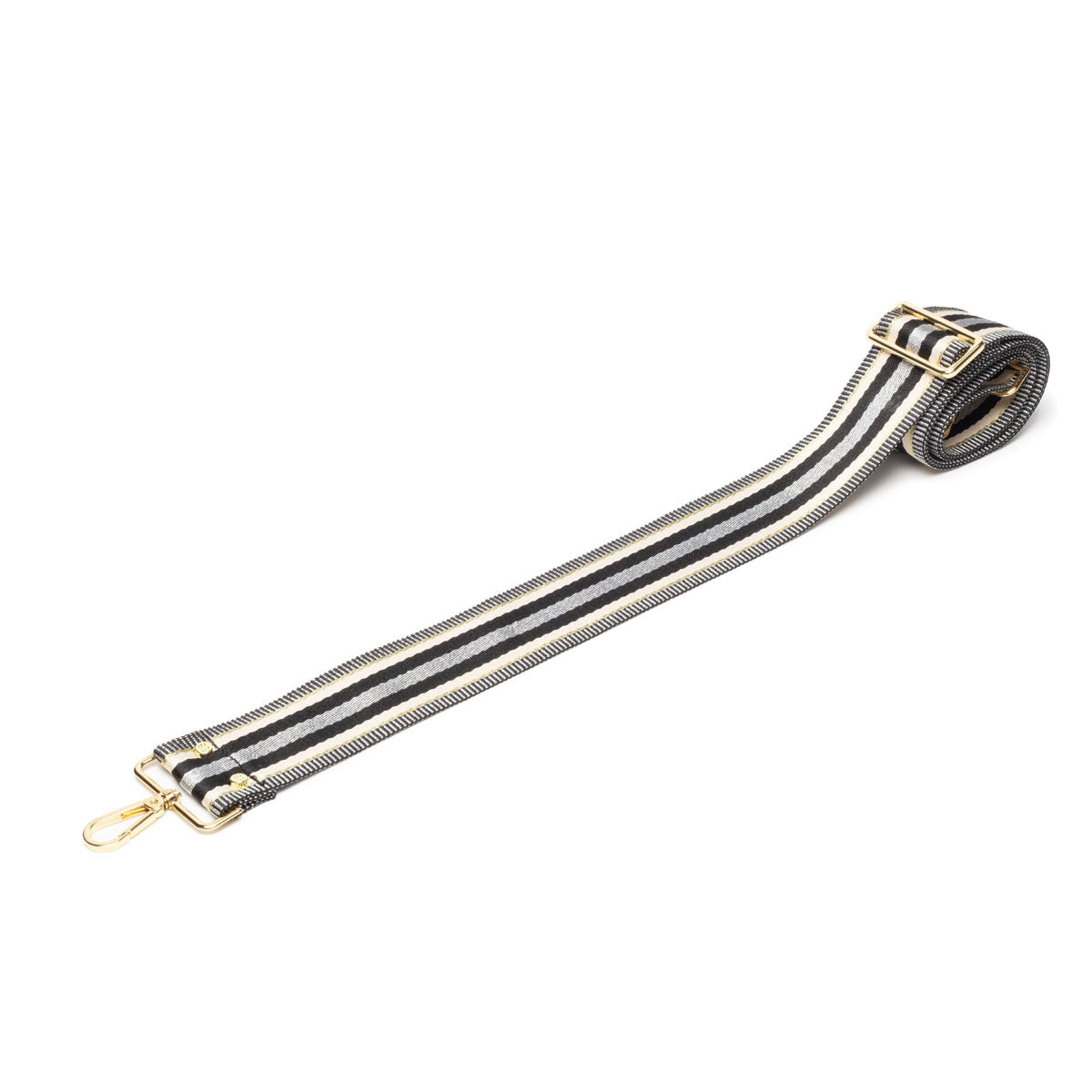 Elie Beaumont Crossbody strap - Metallic Stripes