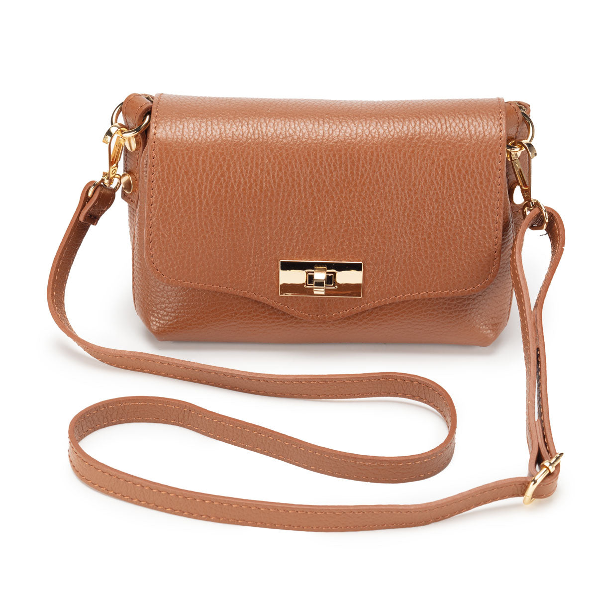 Elie Beaumont Twist Clasp - Tan