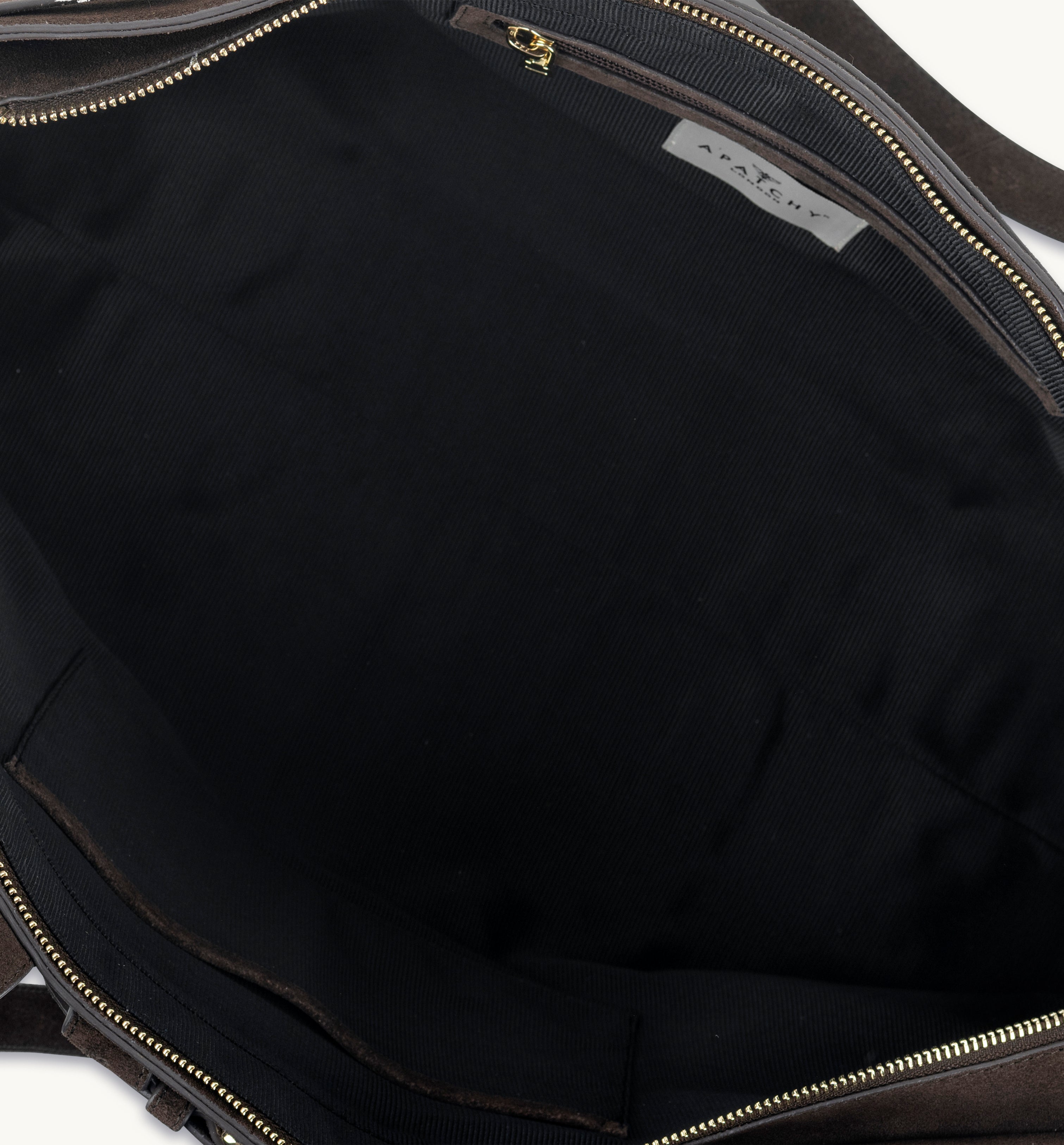 Apatchy London The Esme Chocolate Suede Bag