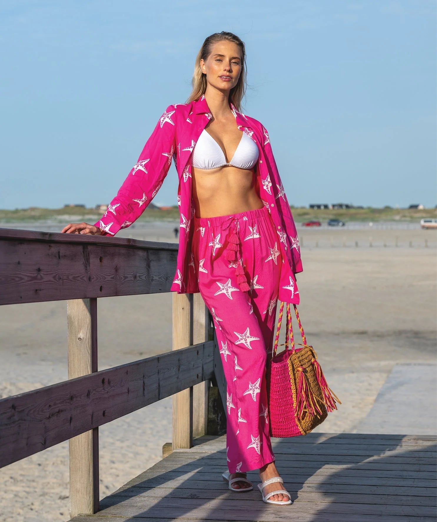 Estrella - Starfish Print Summer Trousers
