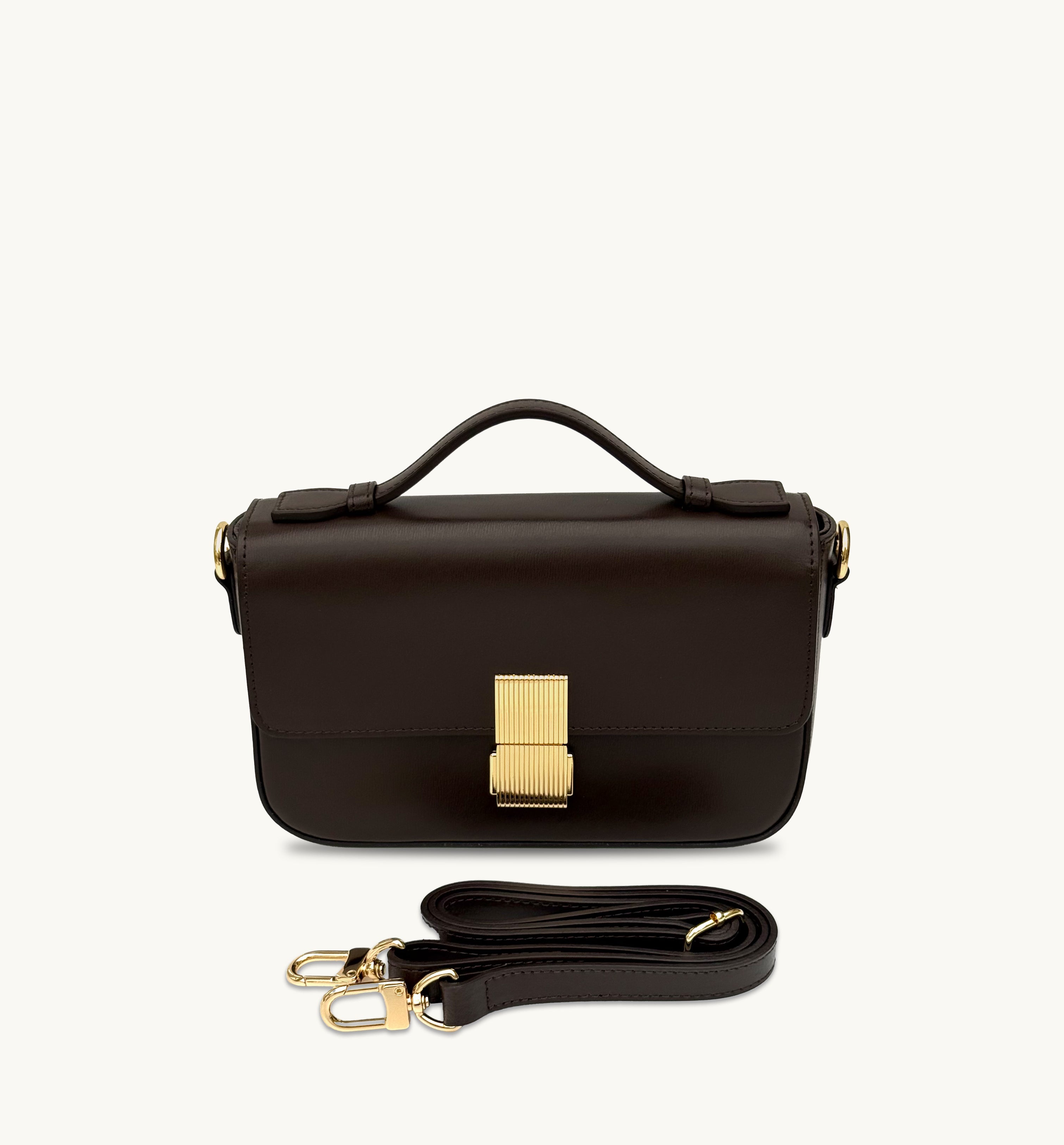 Apatchy London The Flora Chocolate Leather Bag