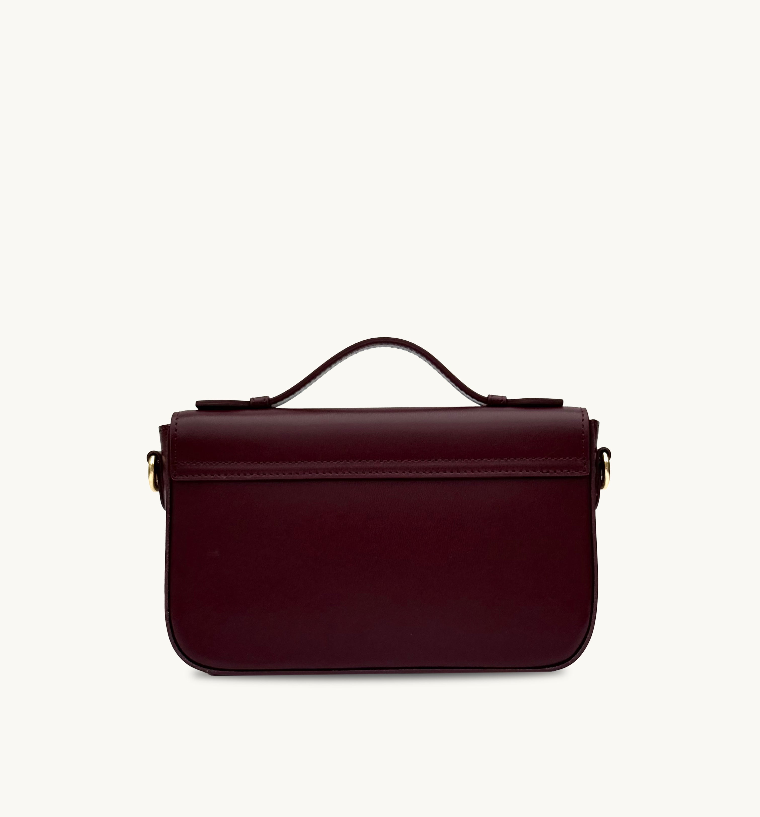 Apatchy London The Flora Burgundy Leather Bag