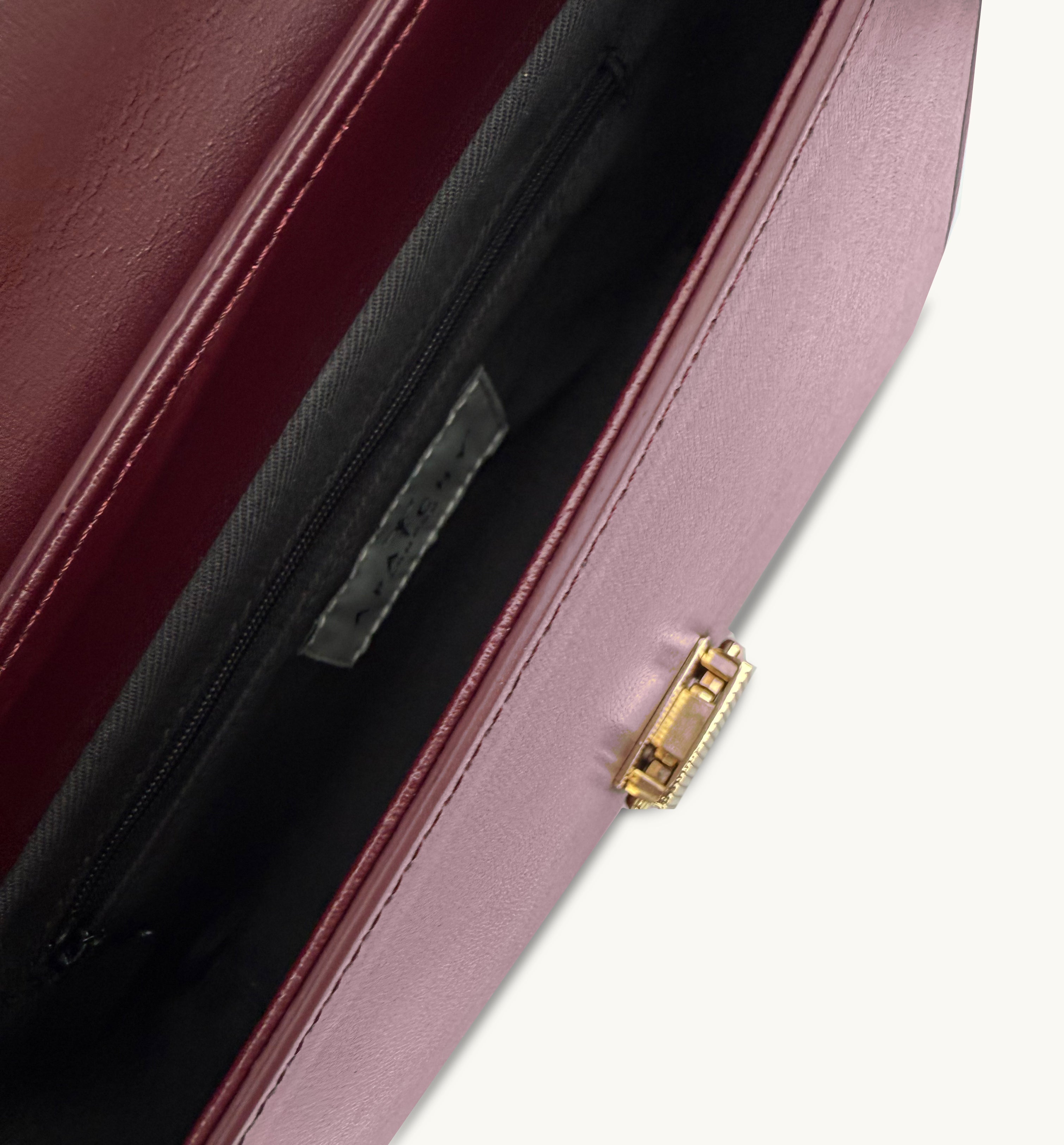 Apatchy London The Flora Burgundy Leather Bag