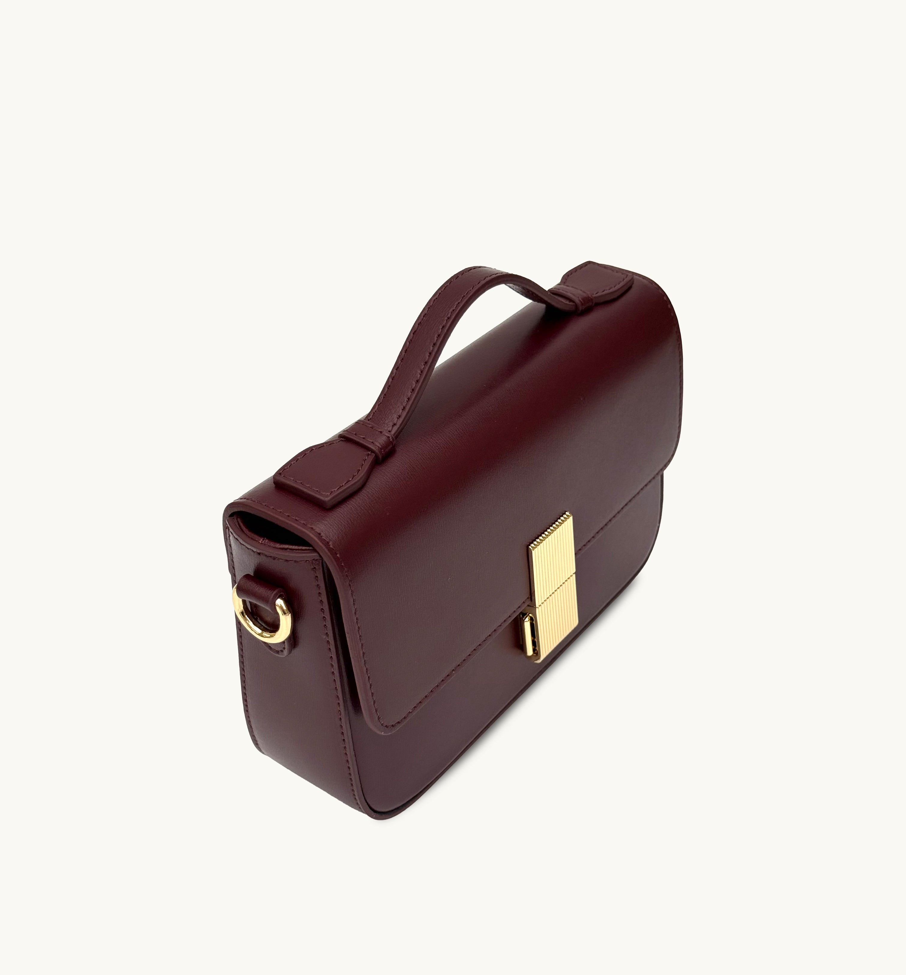 Apatchy London The Flora Burgundy Leather Bag