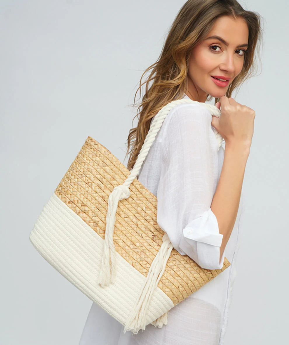 Hampton - Straw Beach Basket