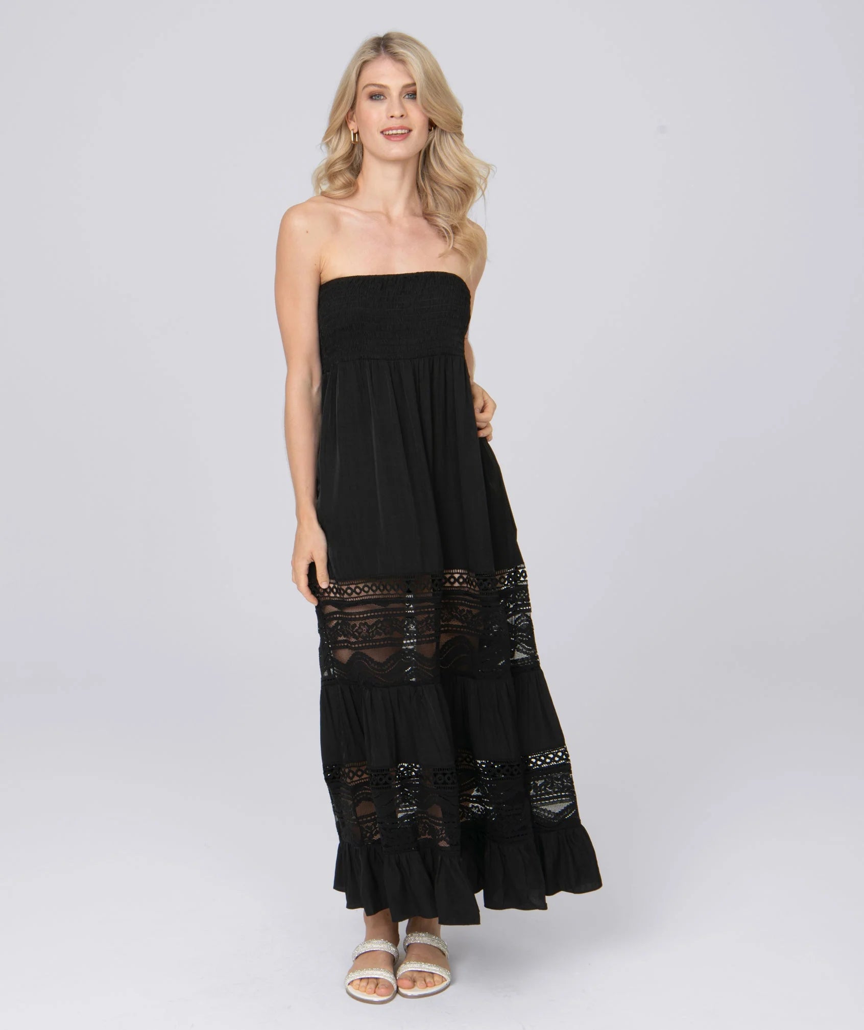 Havana - Strapless Maxi Beach Dress