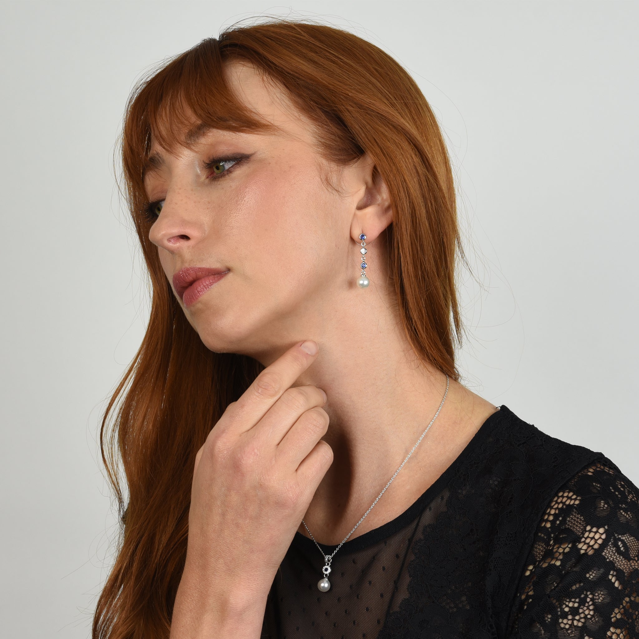 Cachet London Inge Silver Tanzanite Earrings
