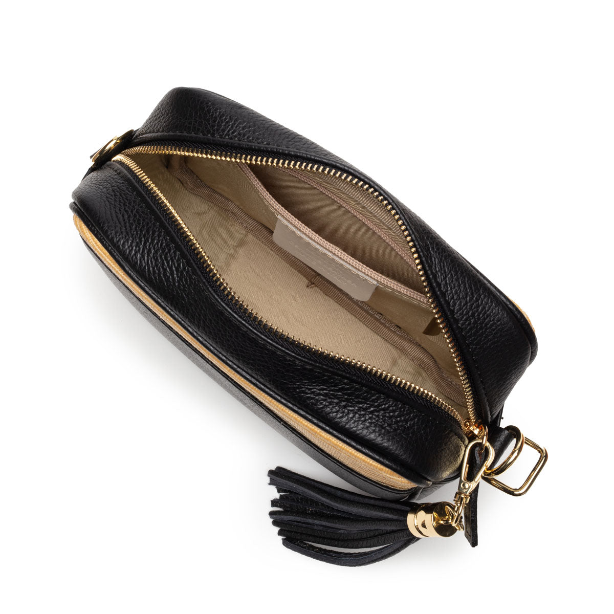 Elie Beaumont Raffia Crossbody - Black