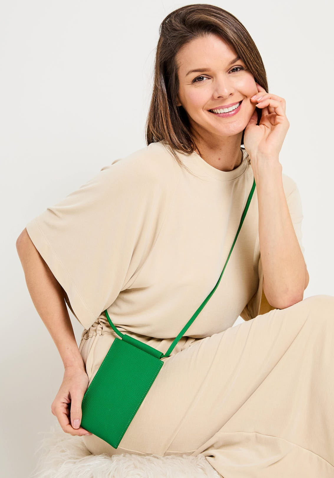 Elie Beaumont Phone Pouch - Jade