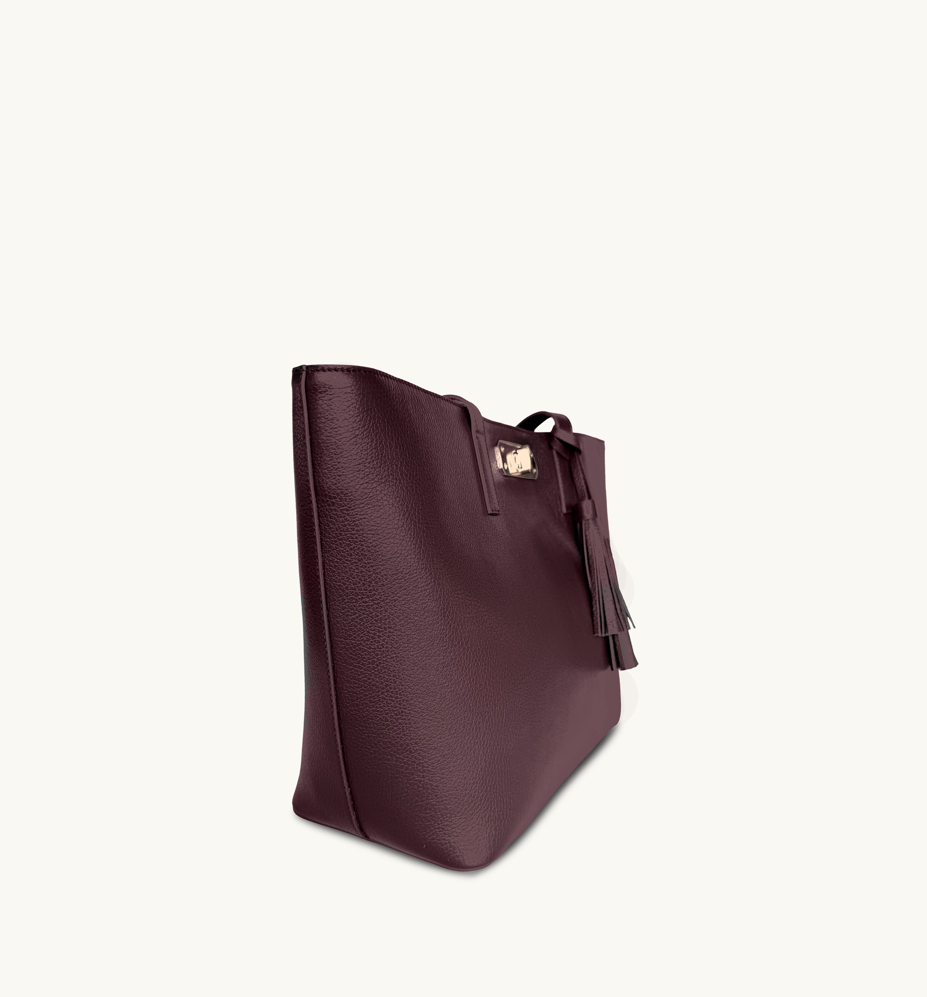 Apatchy London The Kate Burgundy Leather Bag