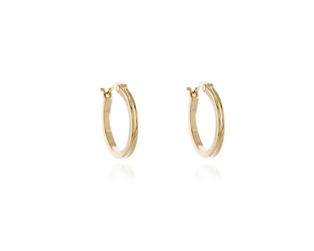 Keely 18mm Gold Earrings
