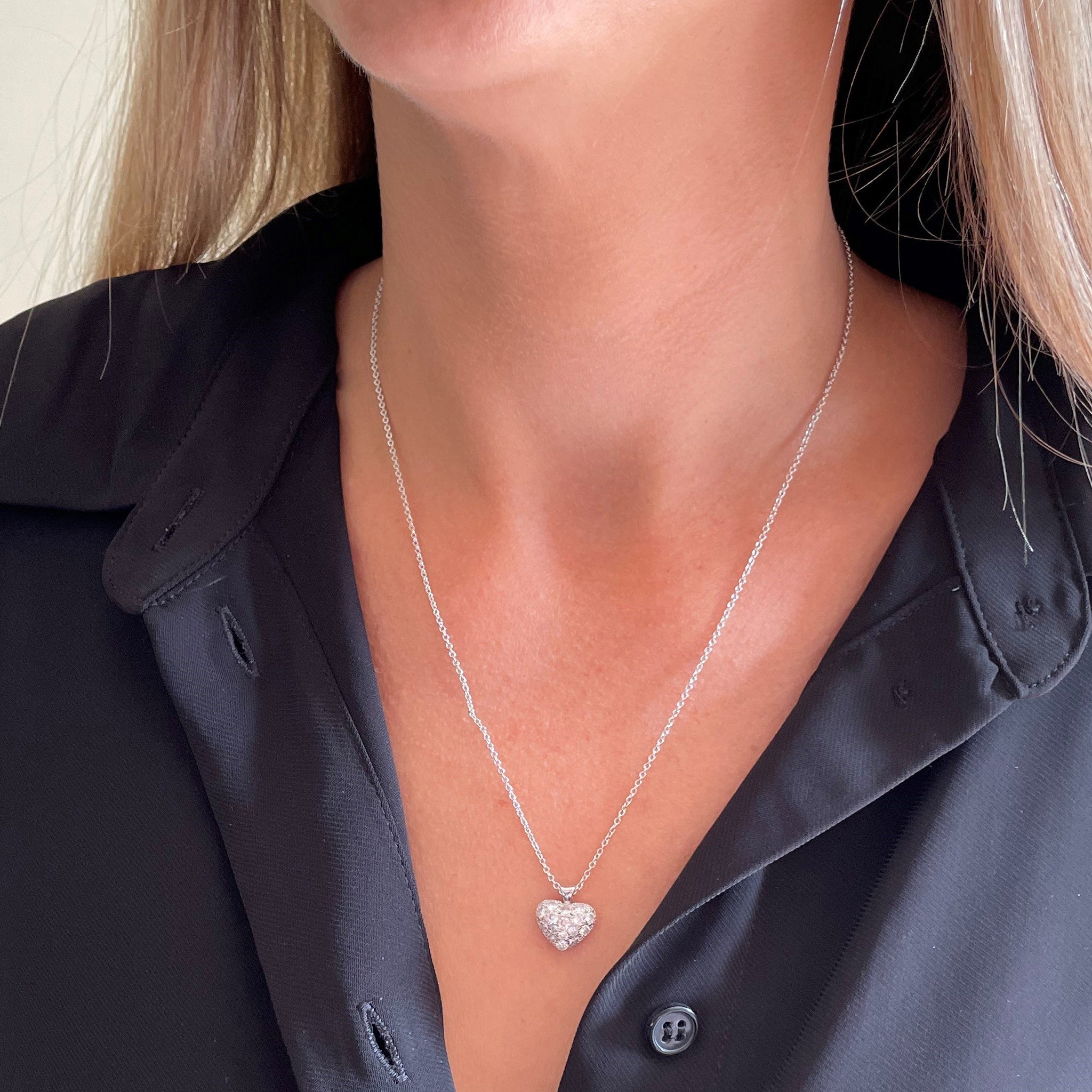 Lacy Silver Pendant