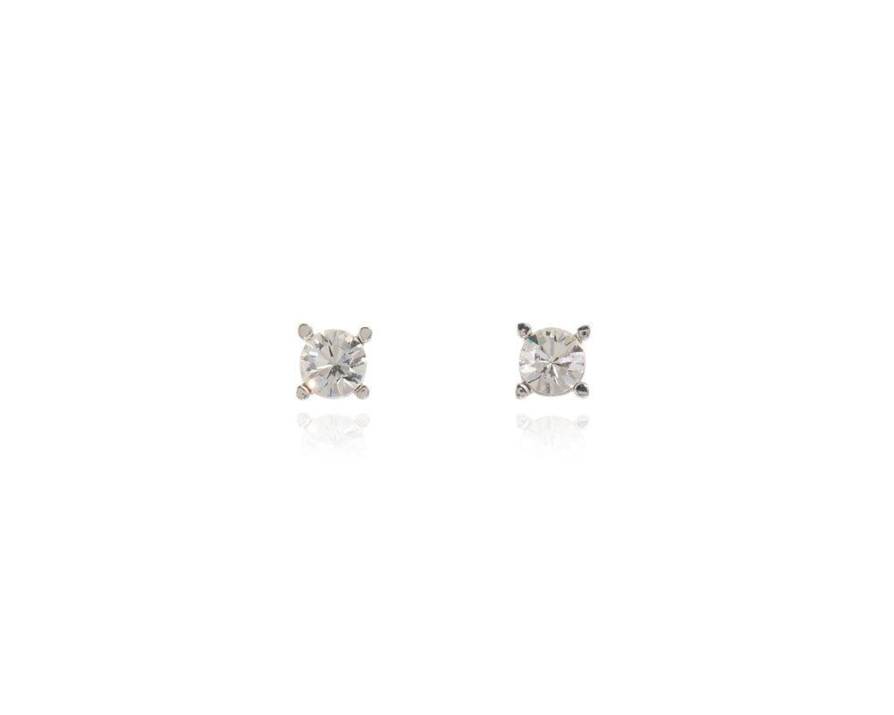 Laine 6mm Silver Earrings