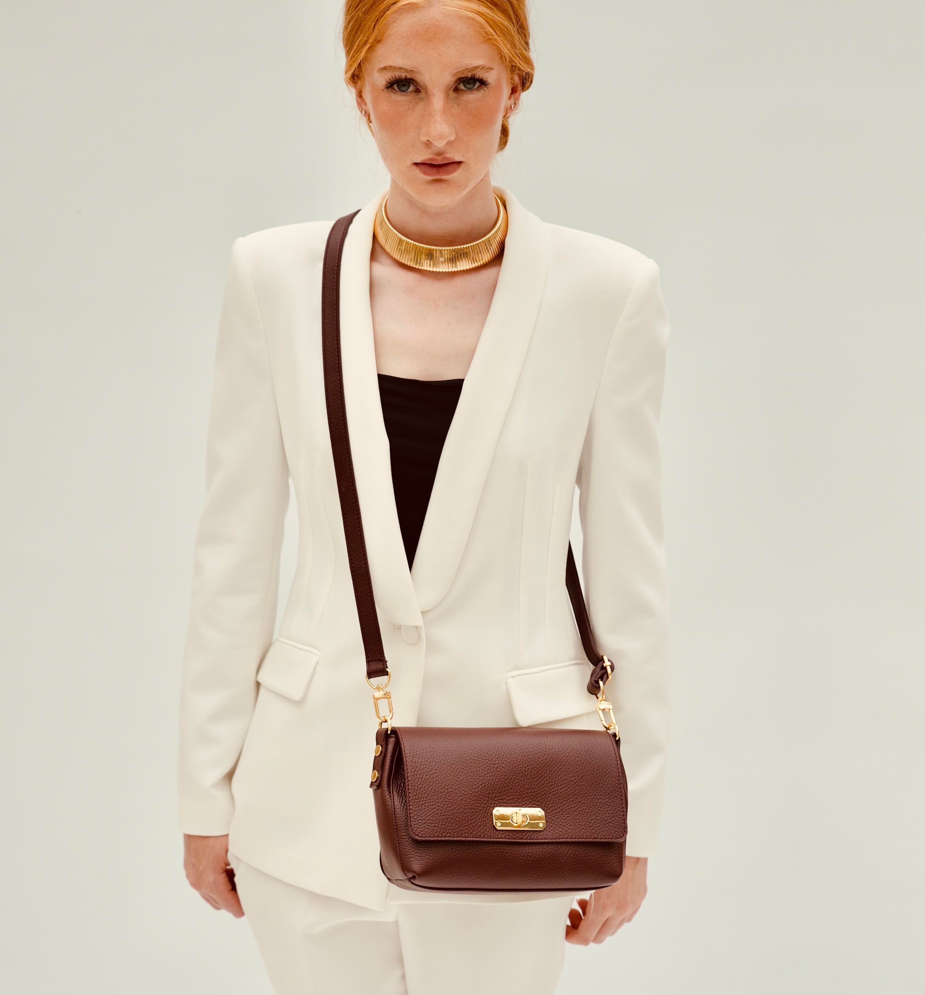 Apatchy London The Maisie Midi Leather Bag