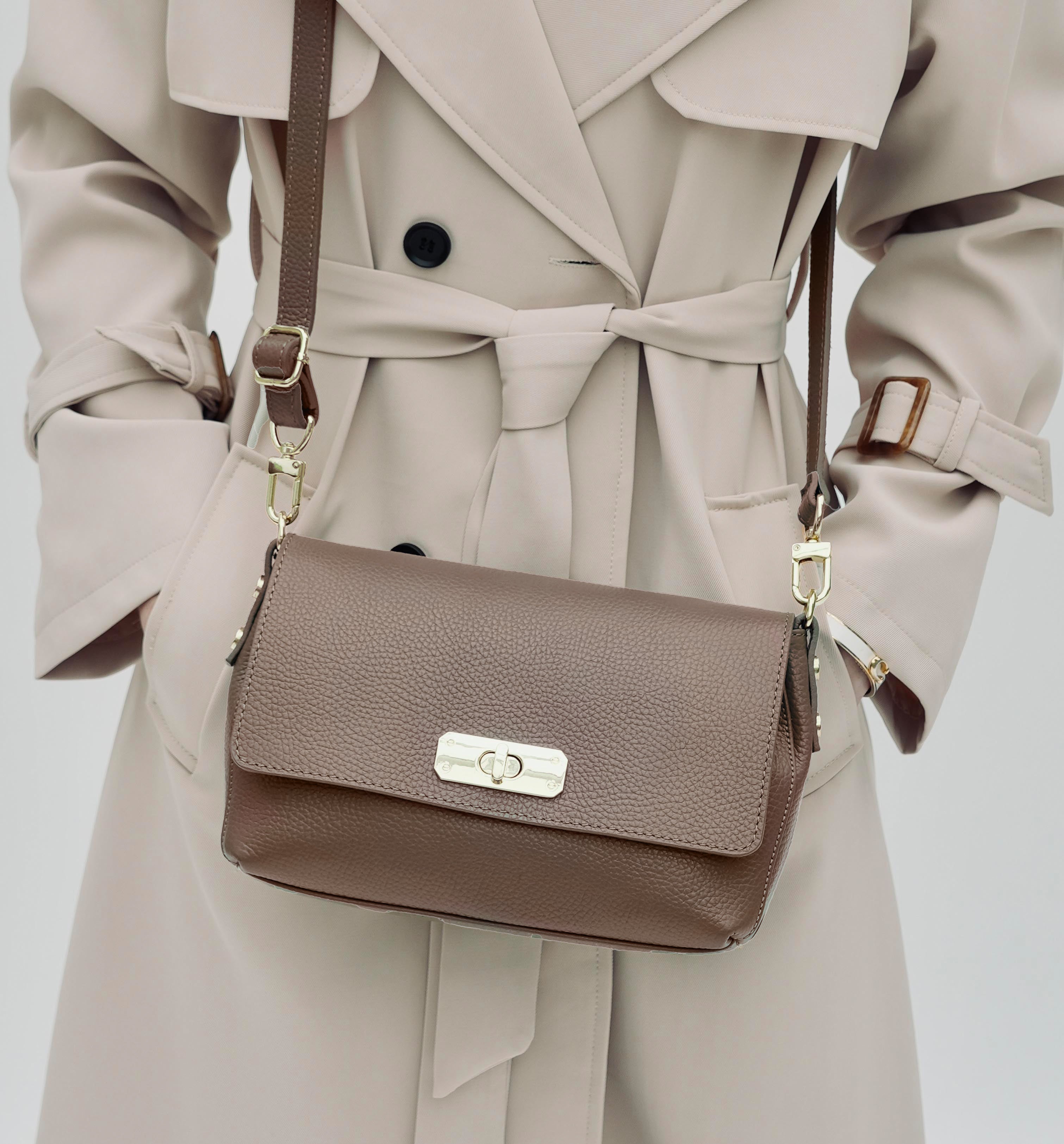 Apatchy London The Maisie Midi Mink Leather Bag
