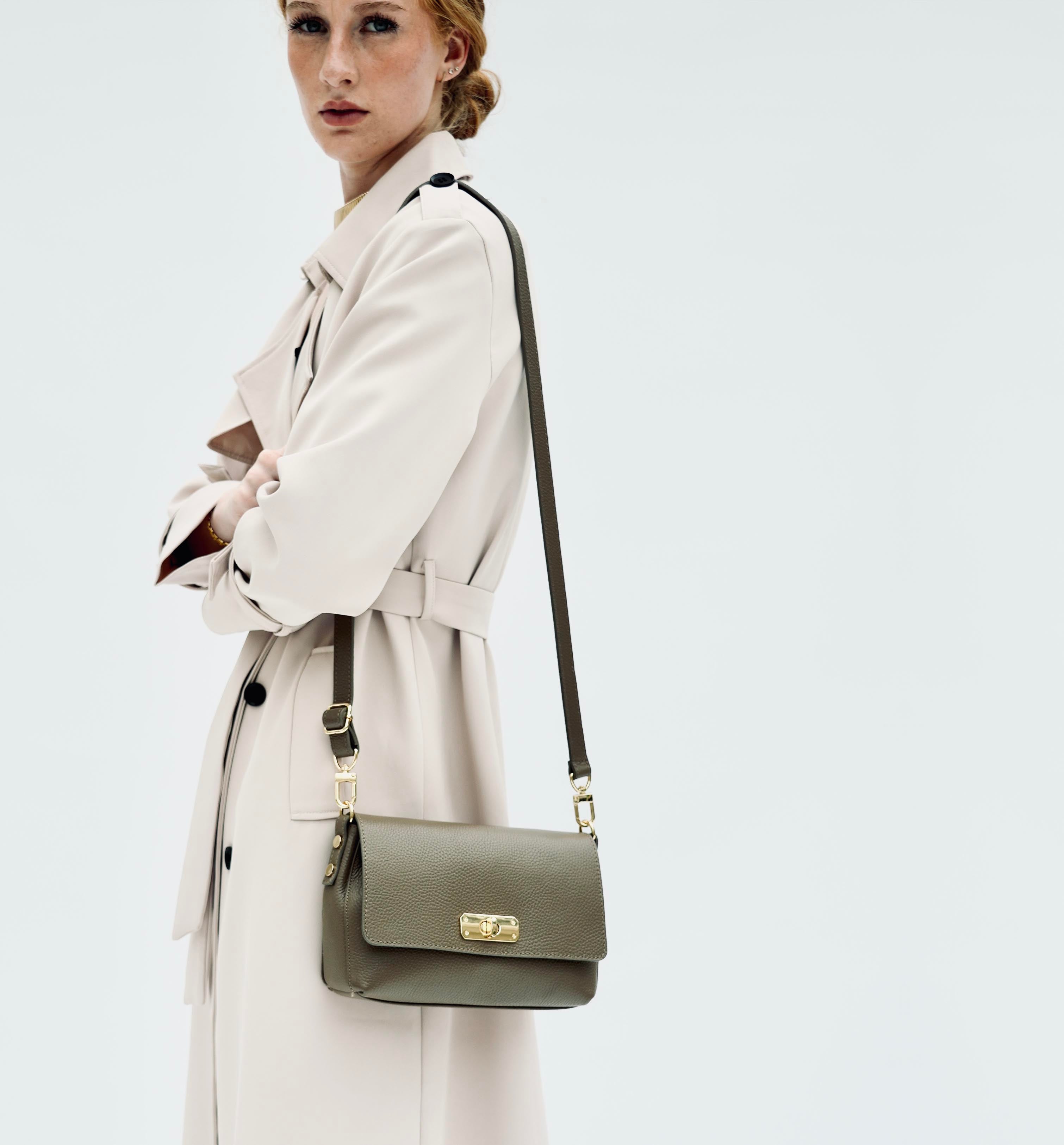 Apatchy London The Maisie Midi Leather Bag