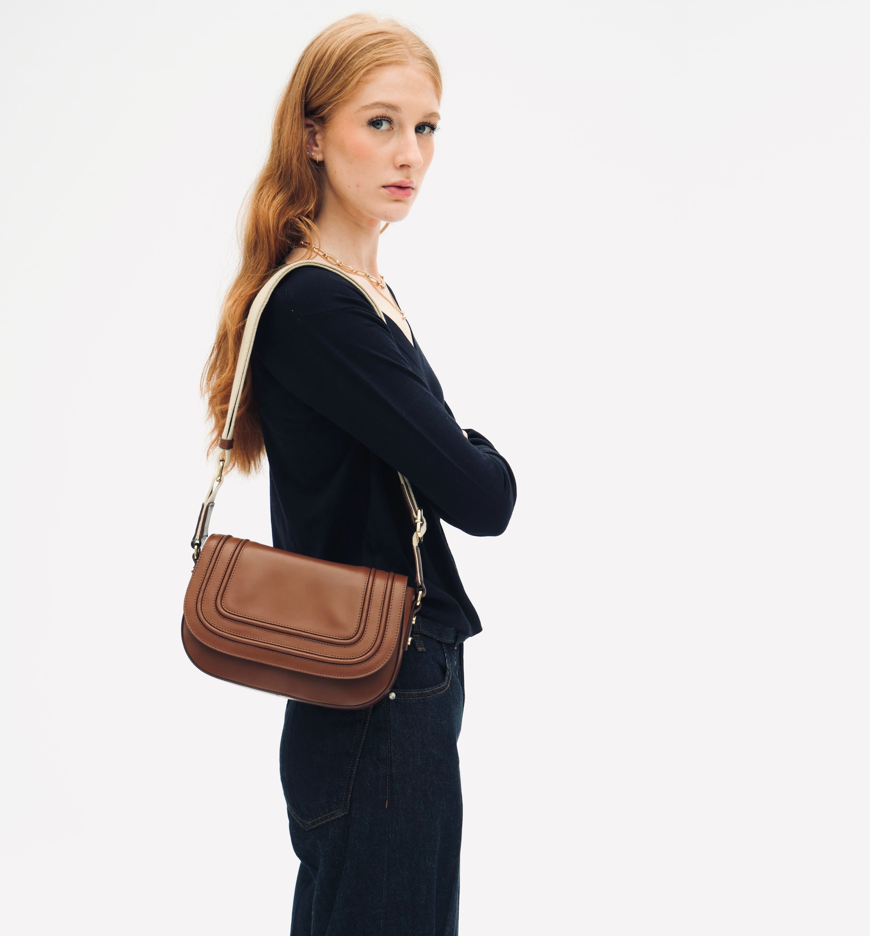 Apatchy London The Mimi Midi Leather Bag