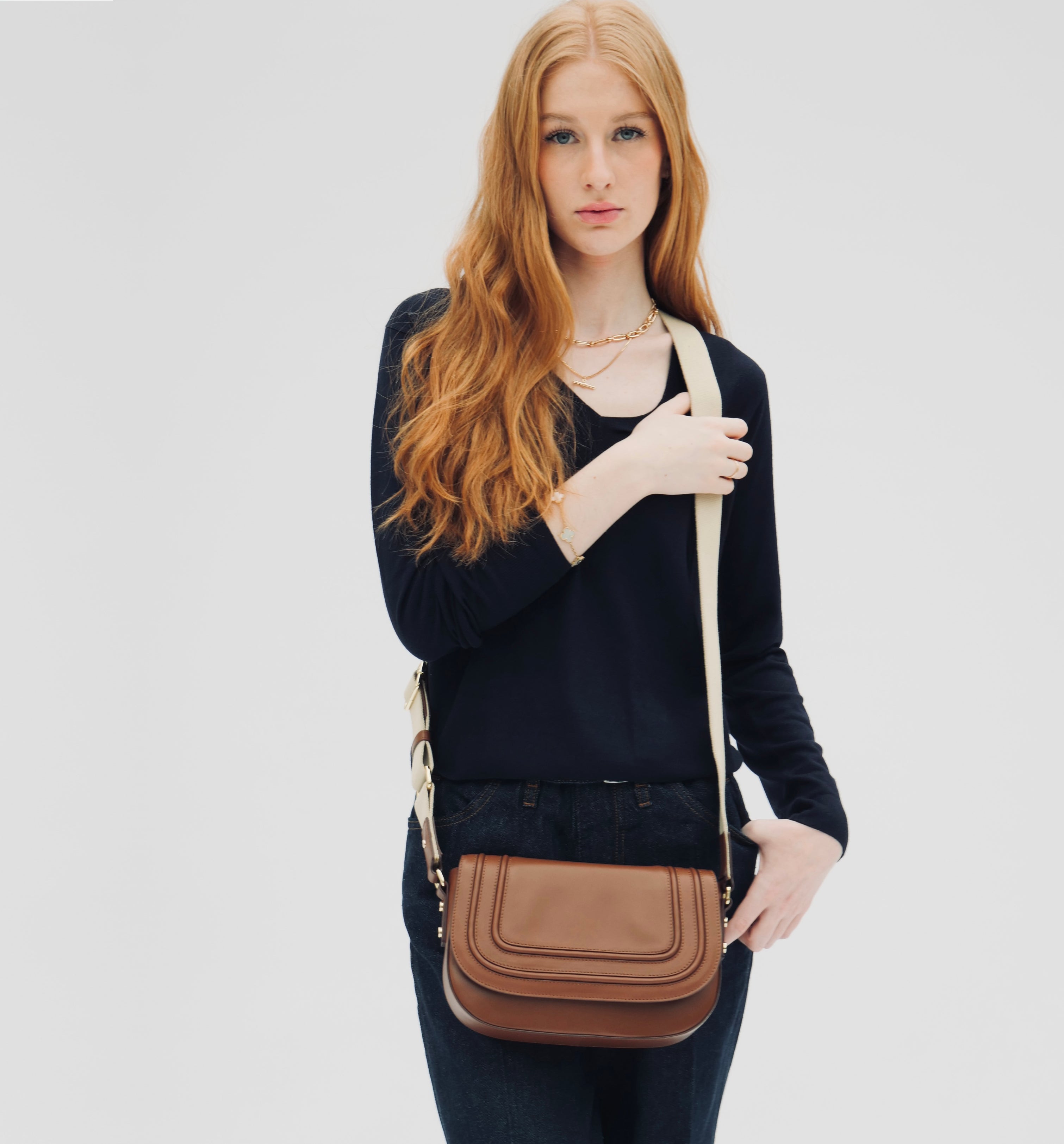 Apatchy London The Mimi Midi Leather Bag