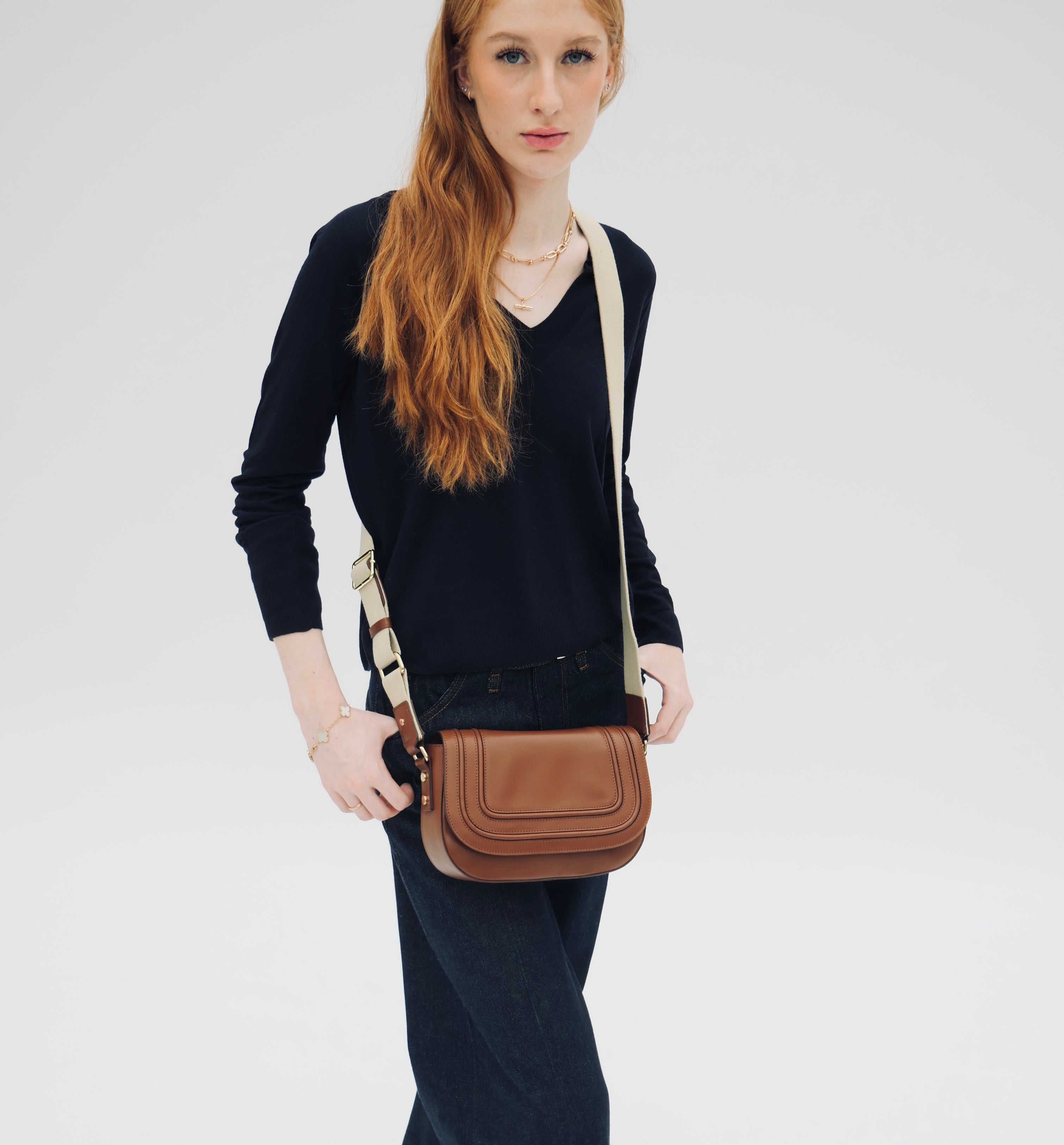 Apatchy London The Mimi Midi Leather Bag