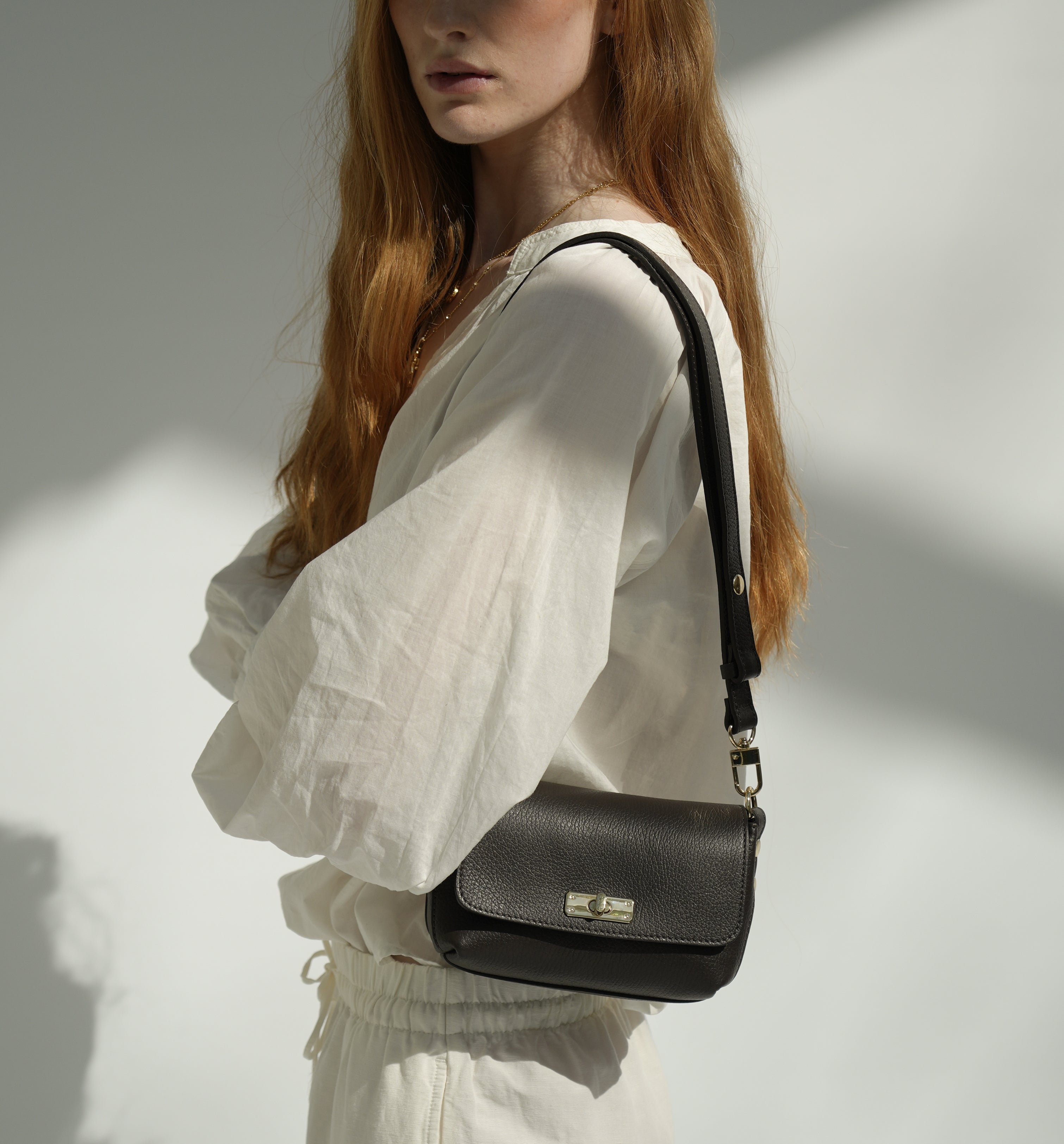 Apatchy London The Maisie Black Leather Bag