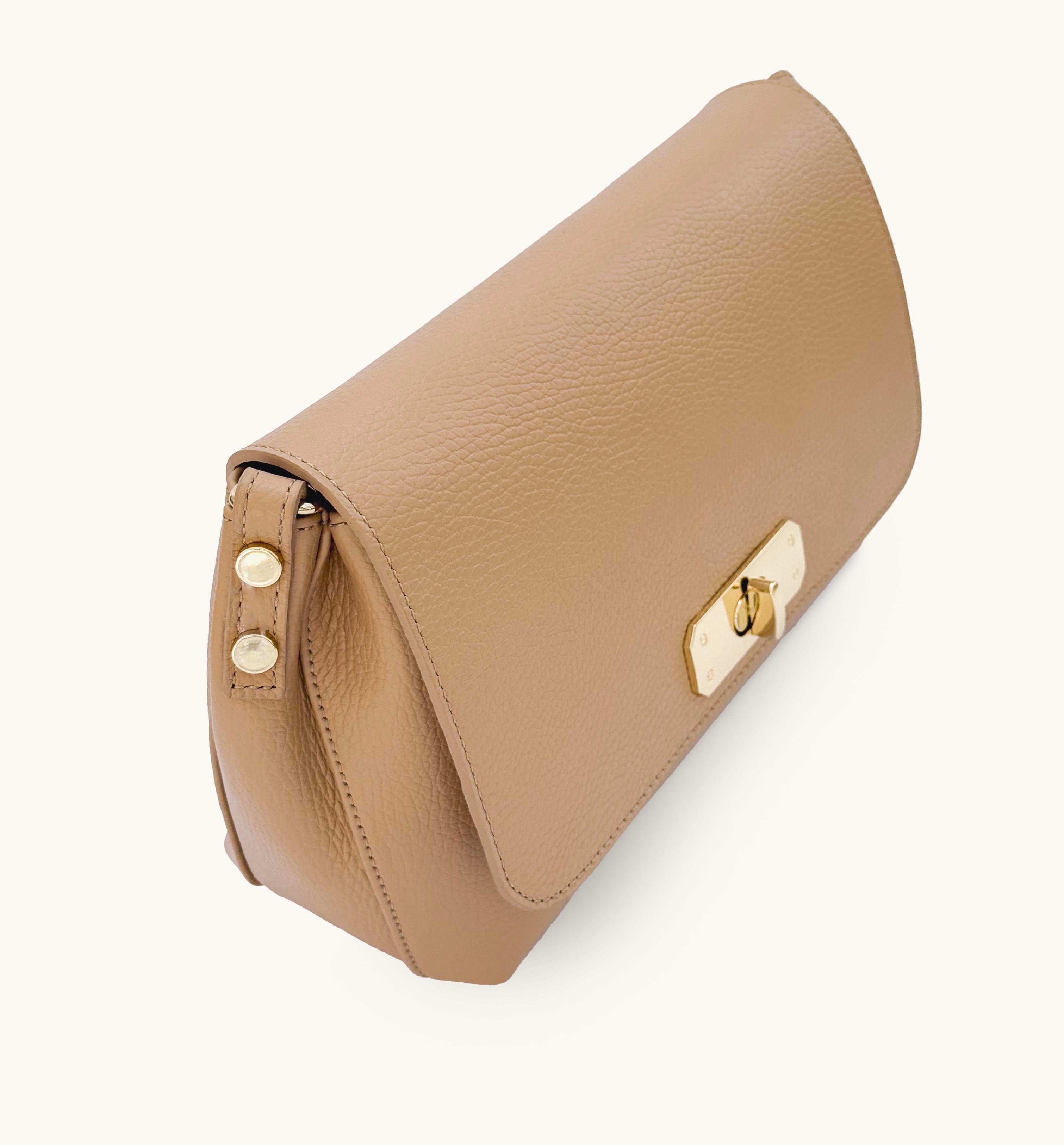 Apatchy London The Maisie Maxi Sand Leather Bag