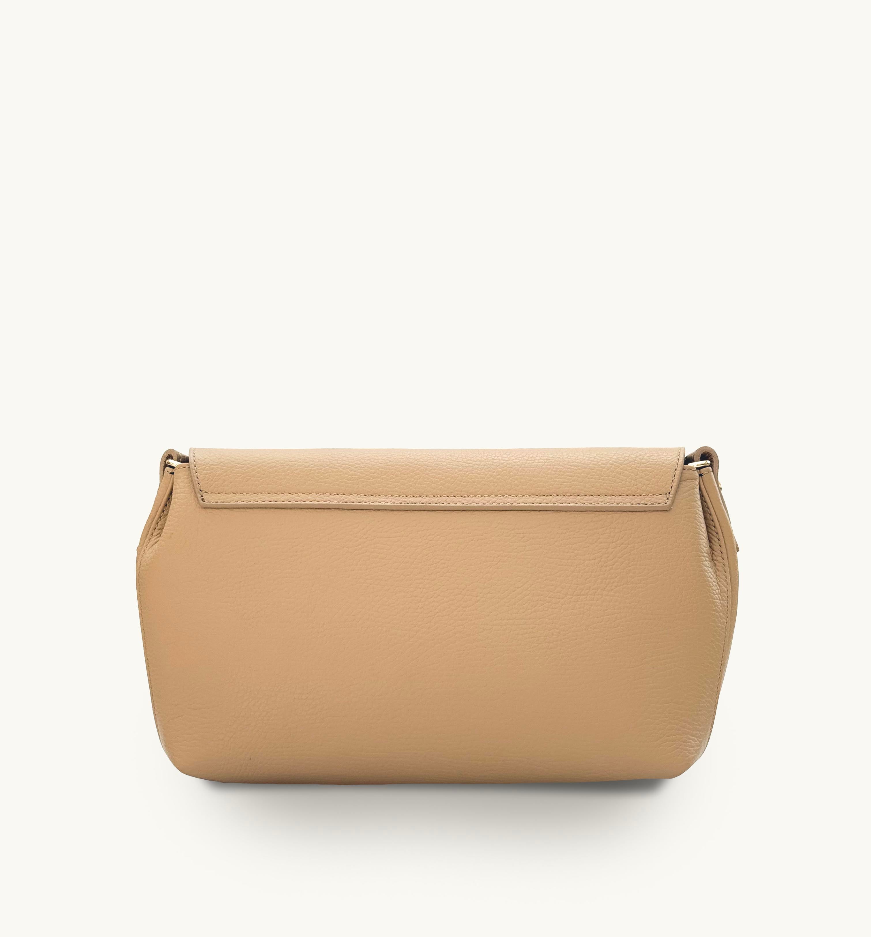 Apatchy London The Maisie Maxi Sand Leather Bag