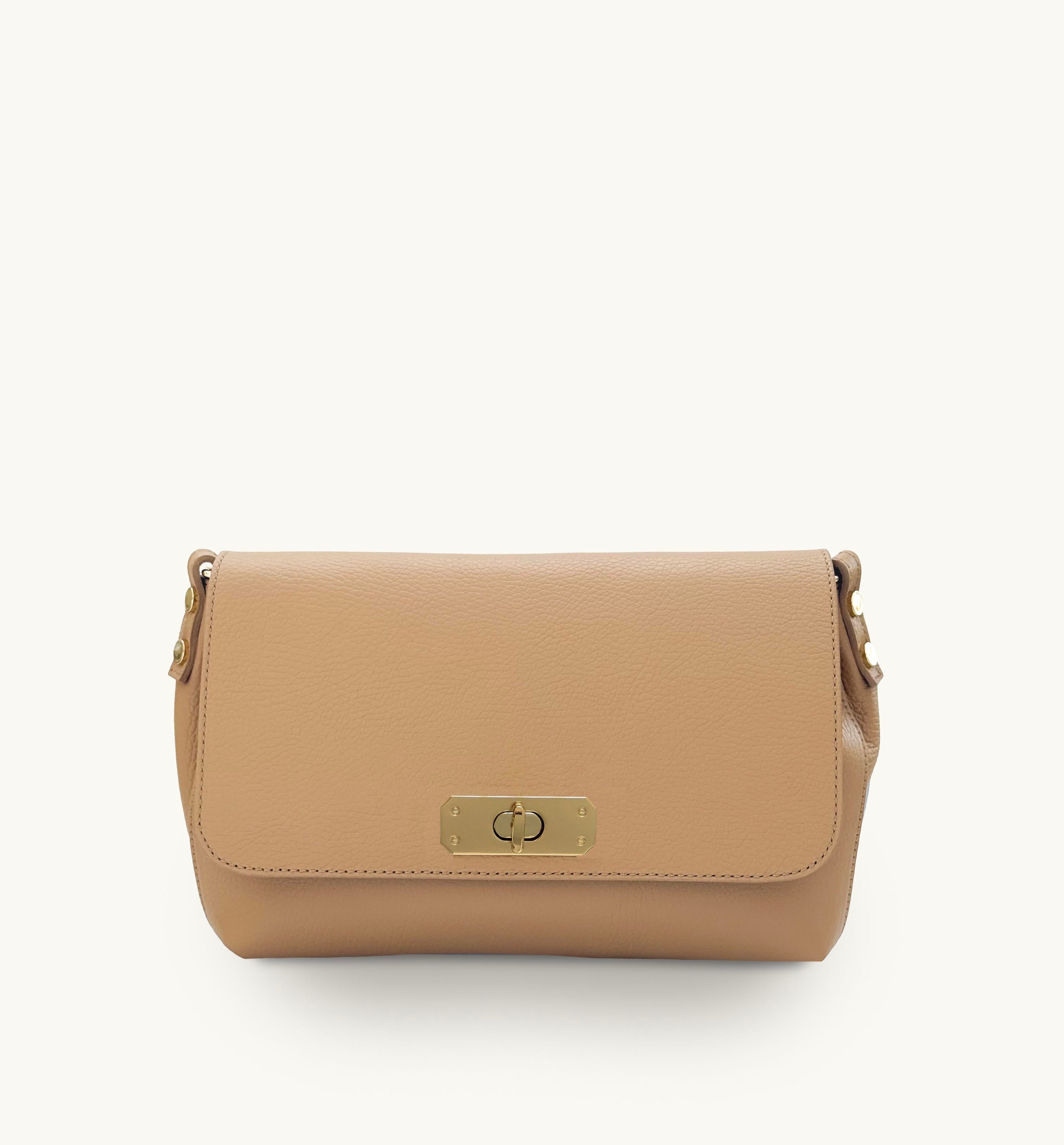 Apatchy London The Maisie Maxi Sand Leather Bag
