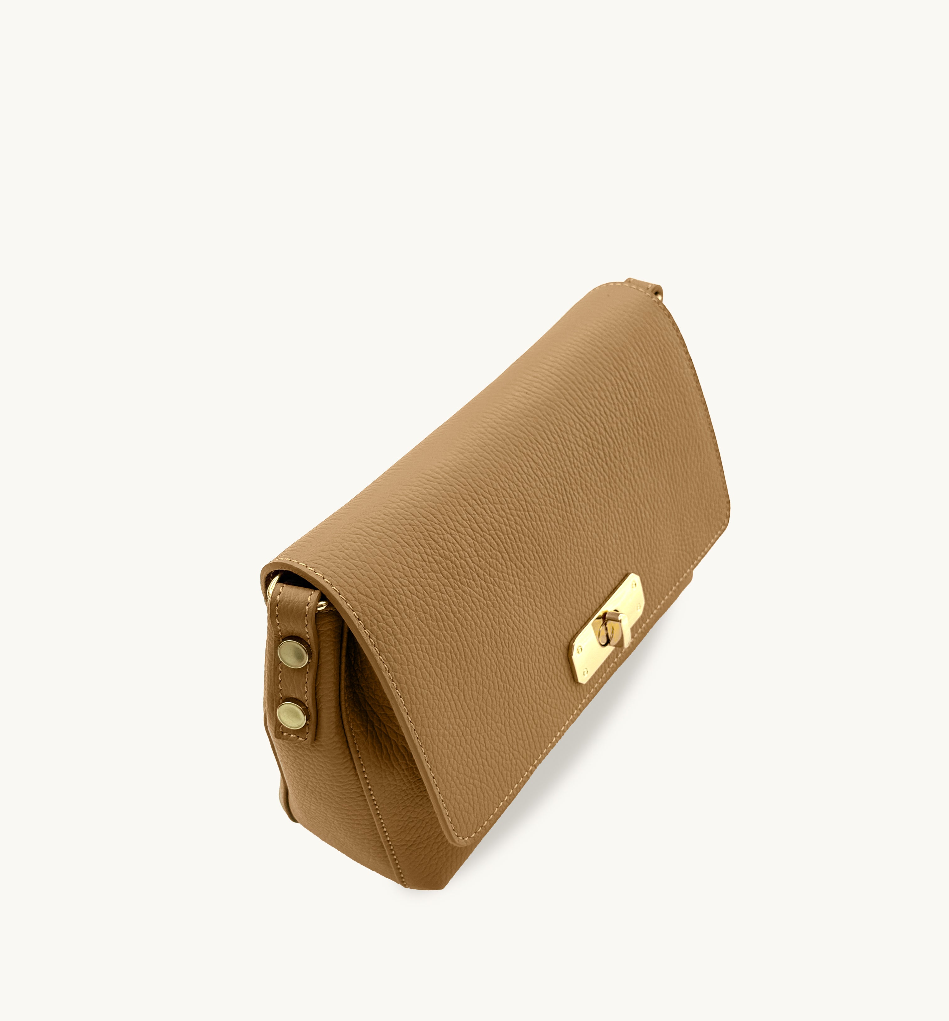 Apatchy London The Maisie Midi Sand Leather Bag