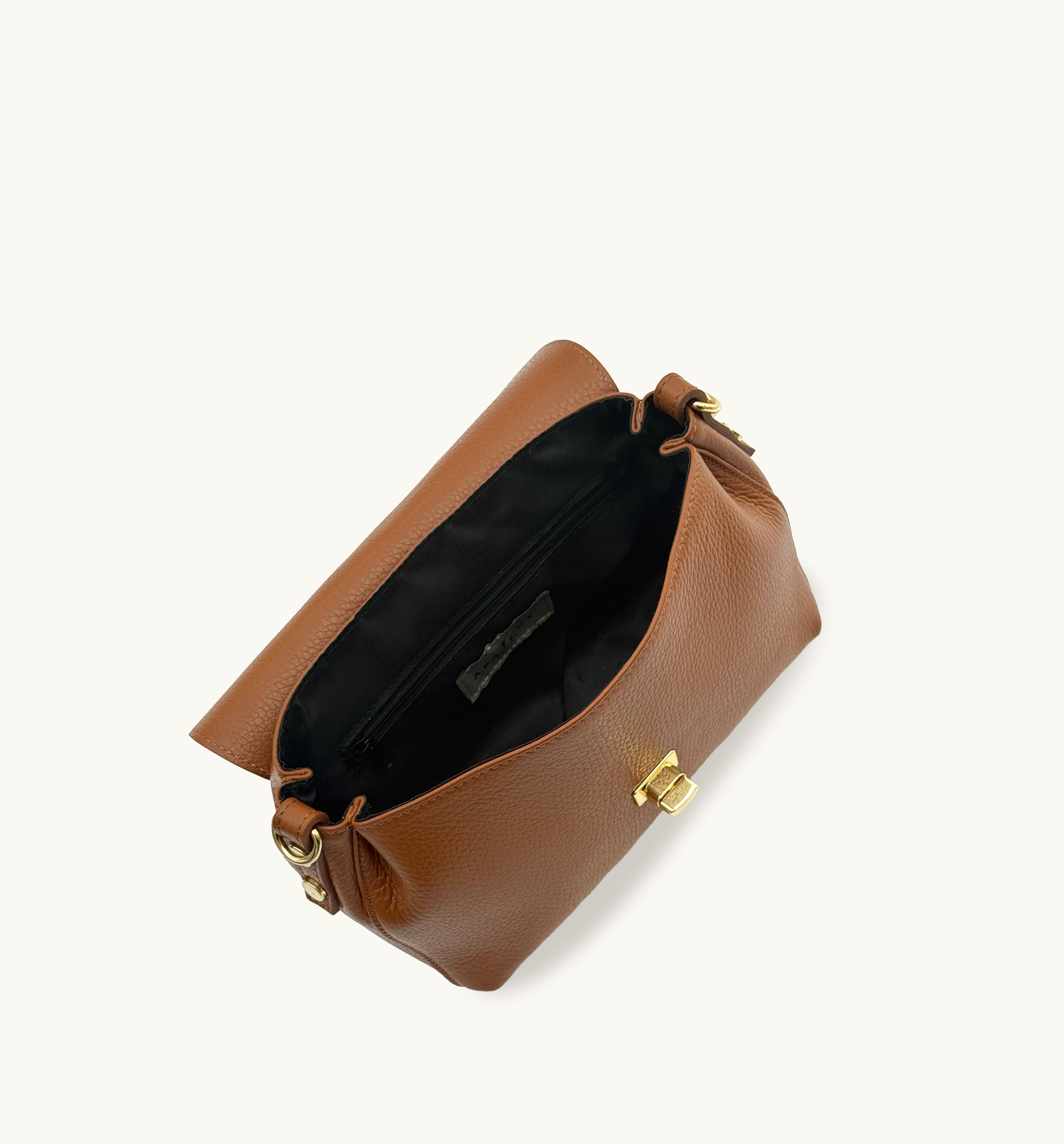Apatchy London The Maisie Midi Tan Leather Bag