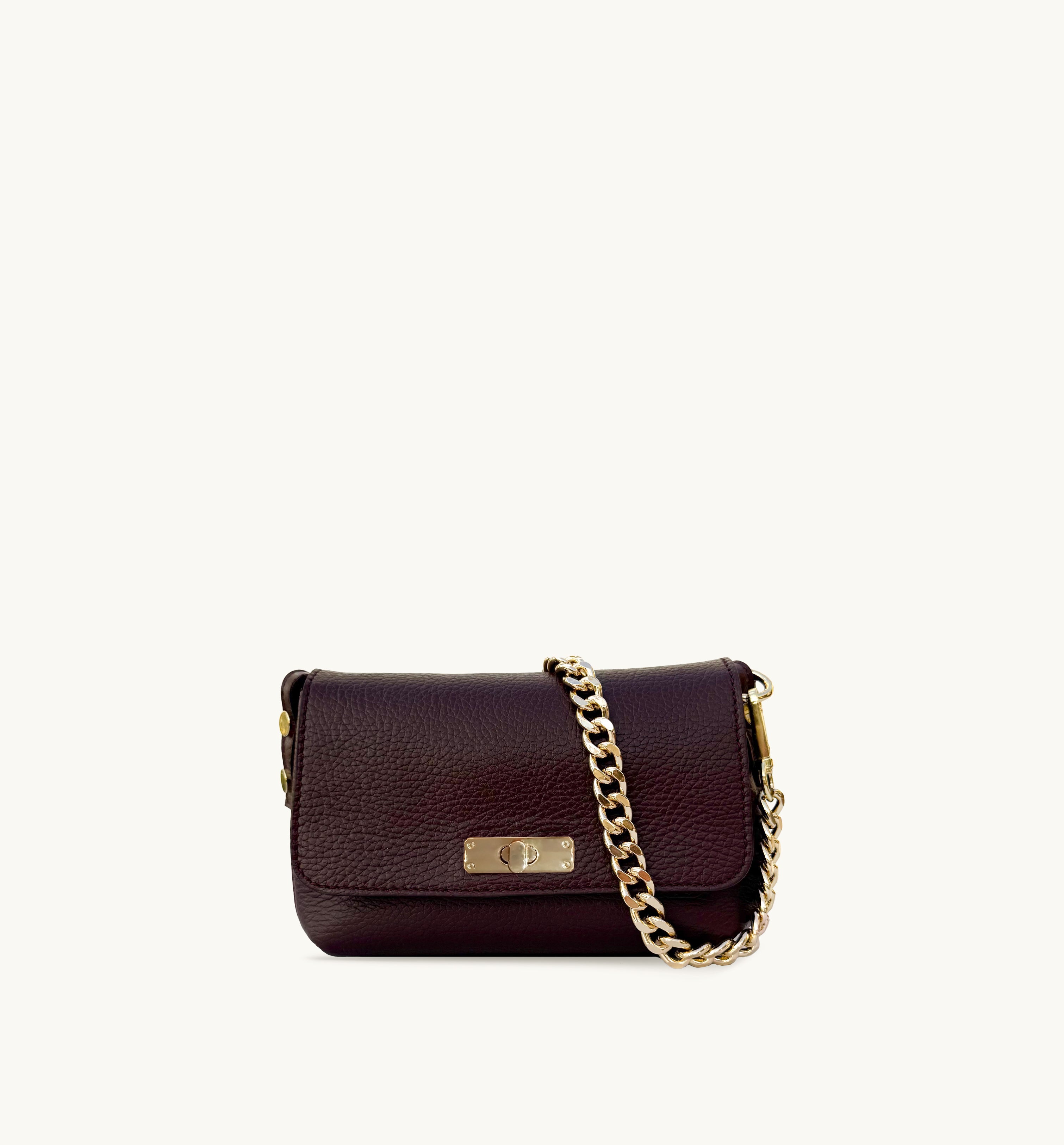 Apatchy London The Maisie Burgundy Leather Bag