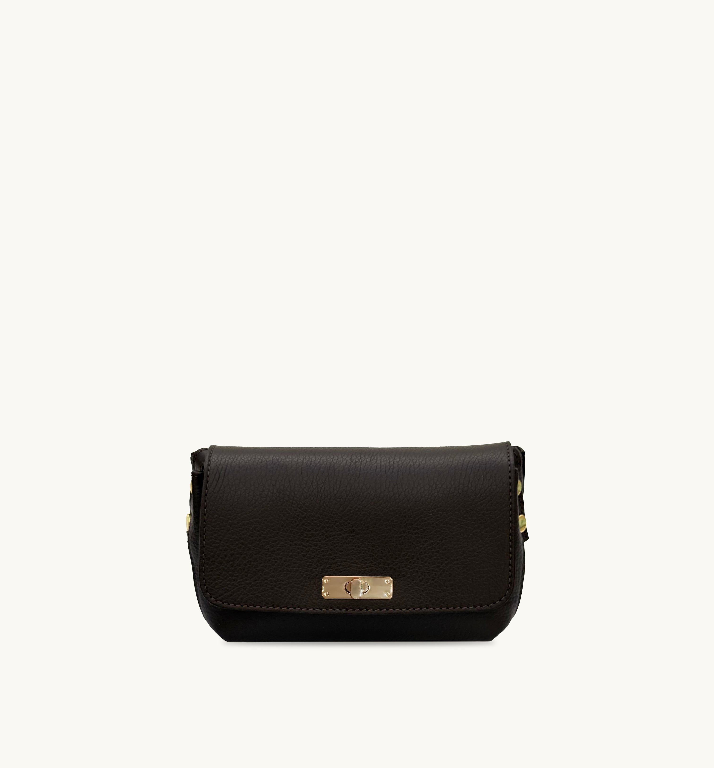 Apatchy London The Maisie Mini Chocolate Leather Bag
