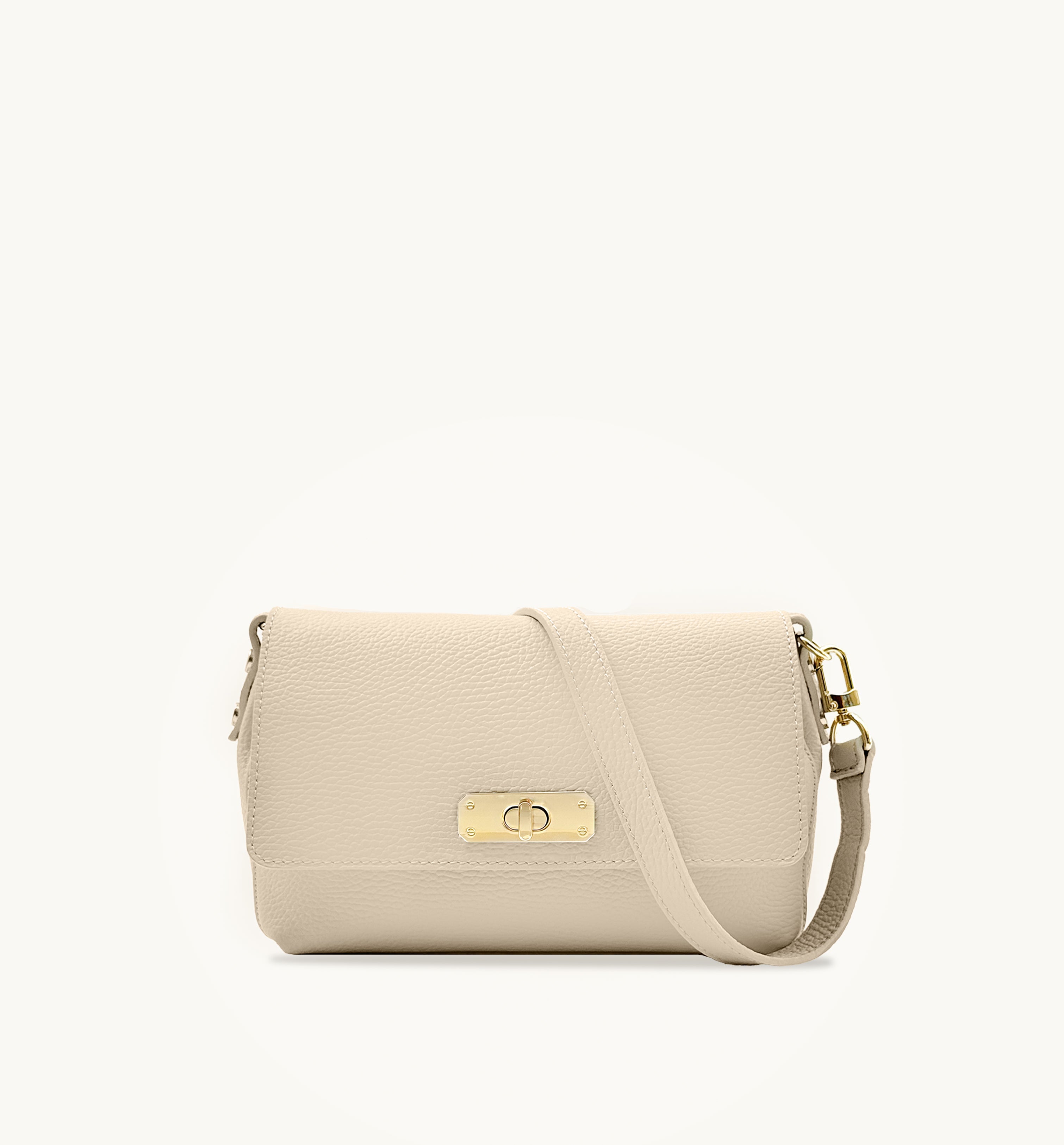 Apatchy London The Maisie Midi Stone Leather Bag