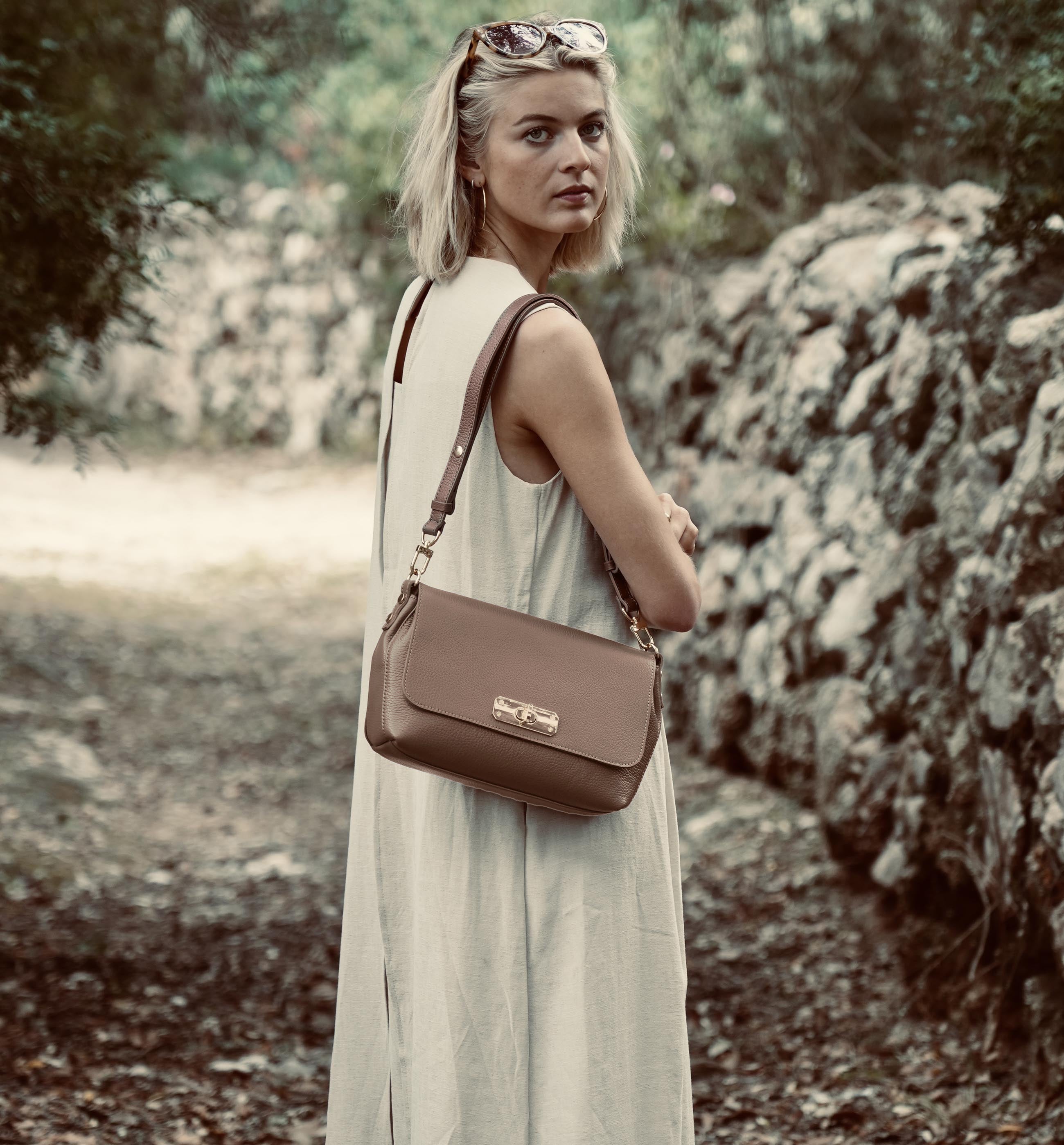 Apatchy London The Maisie Maxi Mink Leather Bag