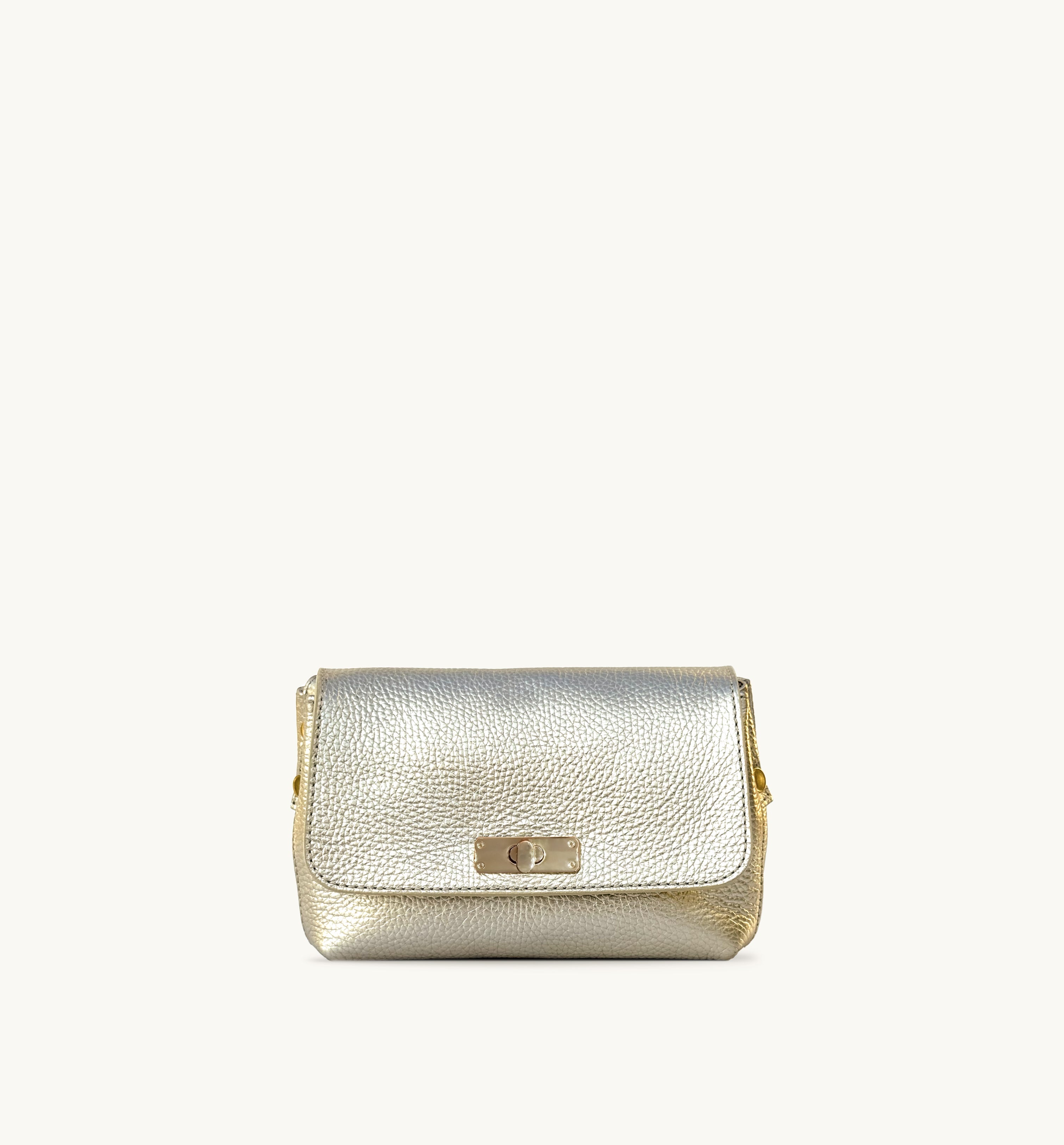Apatchy London The Maisie Gold Leather Bag