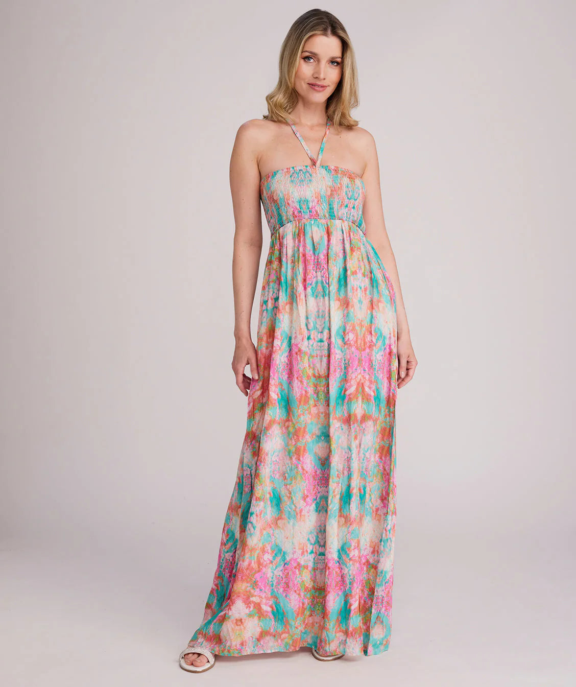 Maldives - Halter Neck Maxi Beach Dress