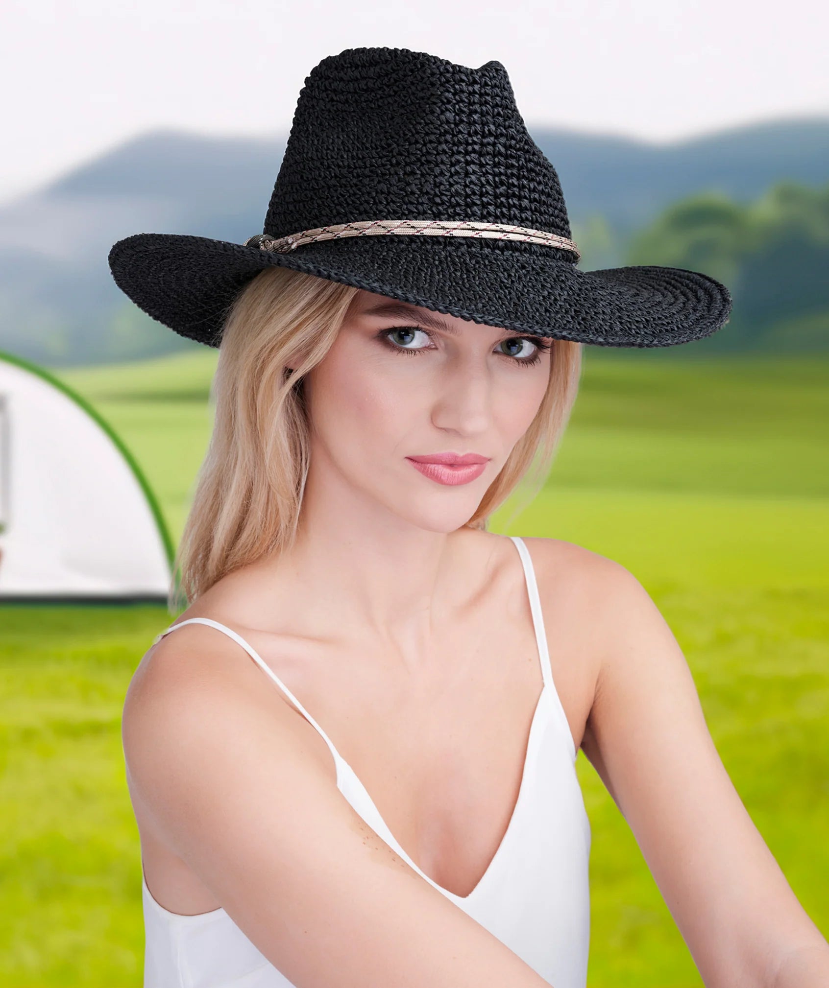 Marleigh - Straw Fedora Hat