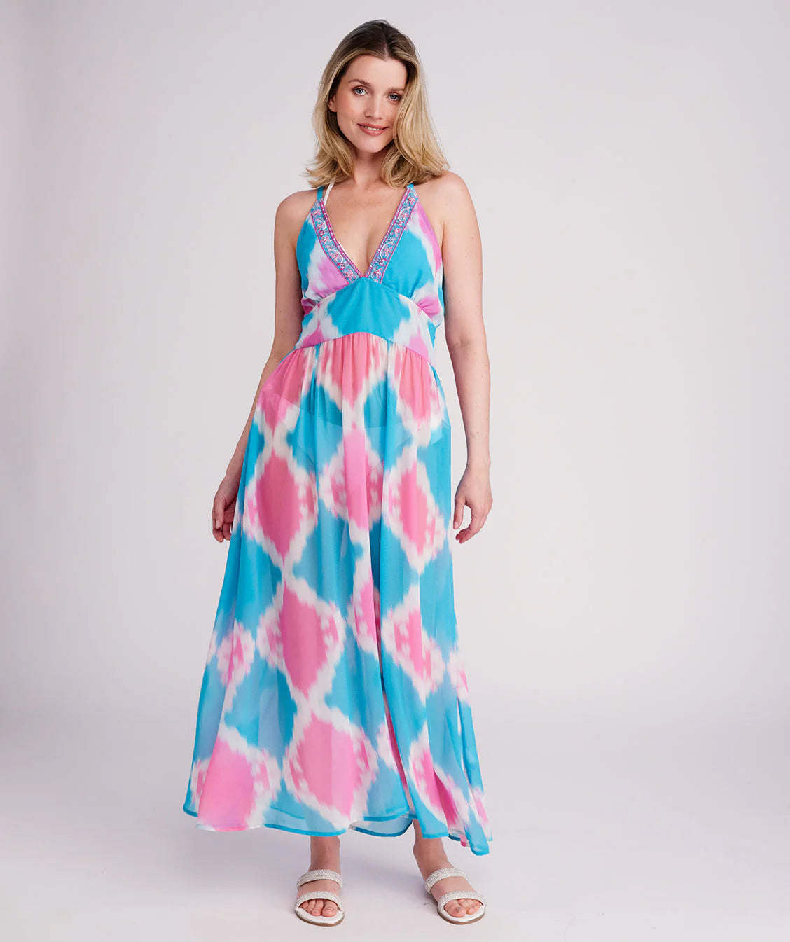 Miami - Halter Neck Maxi Beach Dress