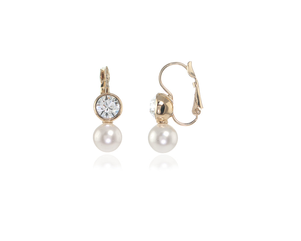 Mimi Gold Lever Back Earrings