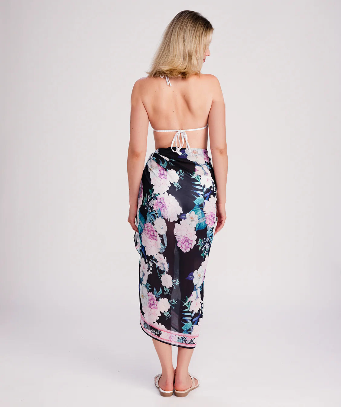 Modena - Dark and Pink Beach Sarong