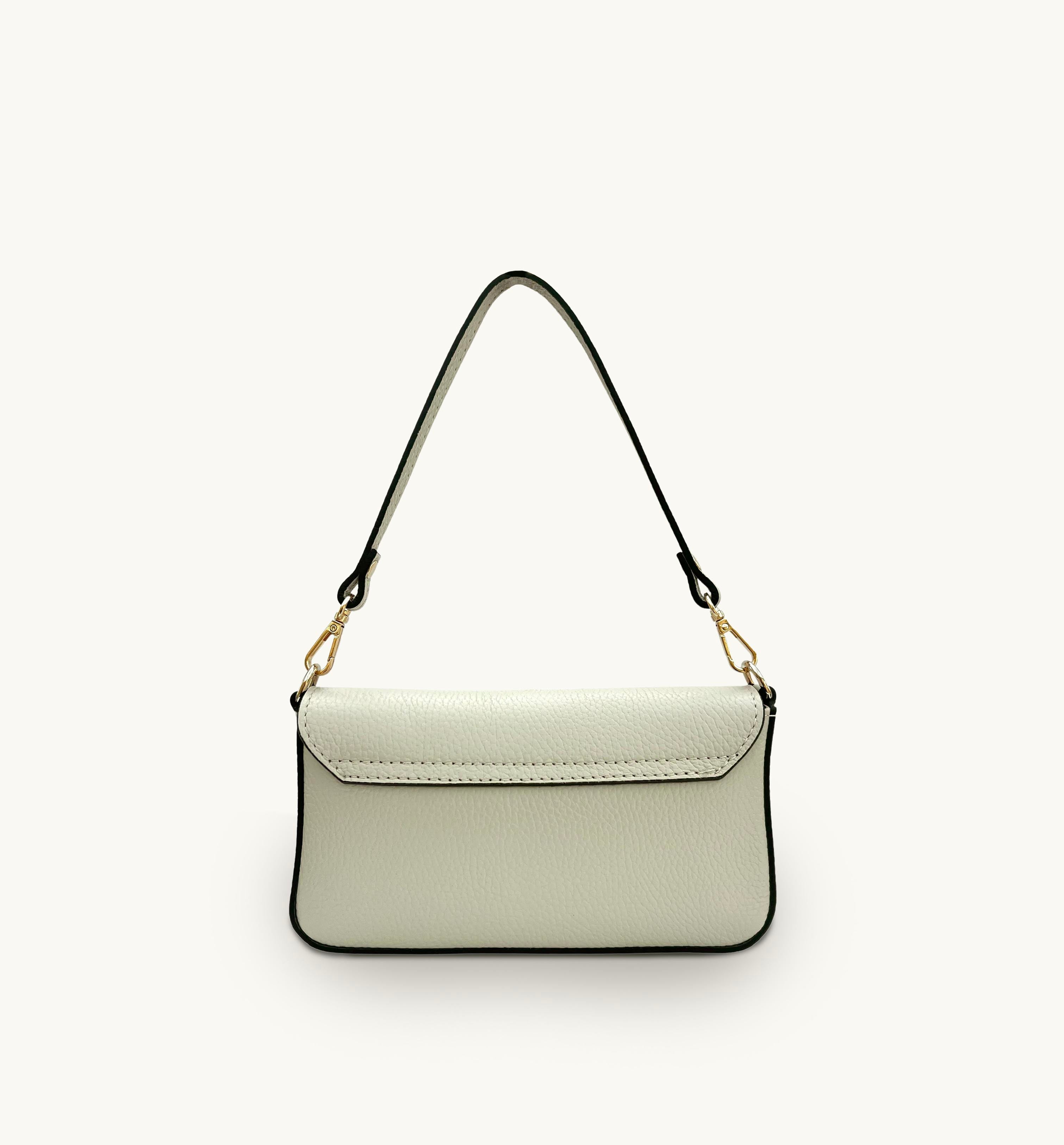 Apatchy London The Munro Stone Leather Shoulder Bag