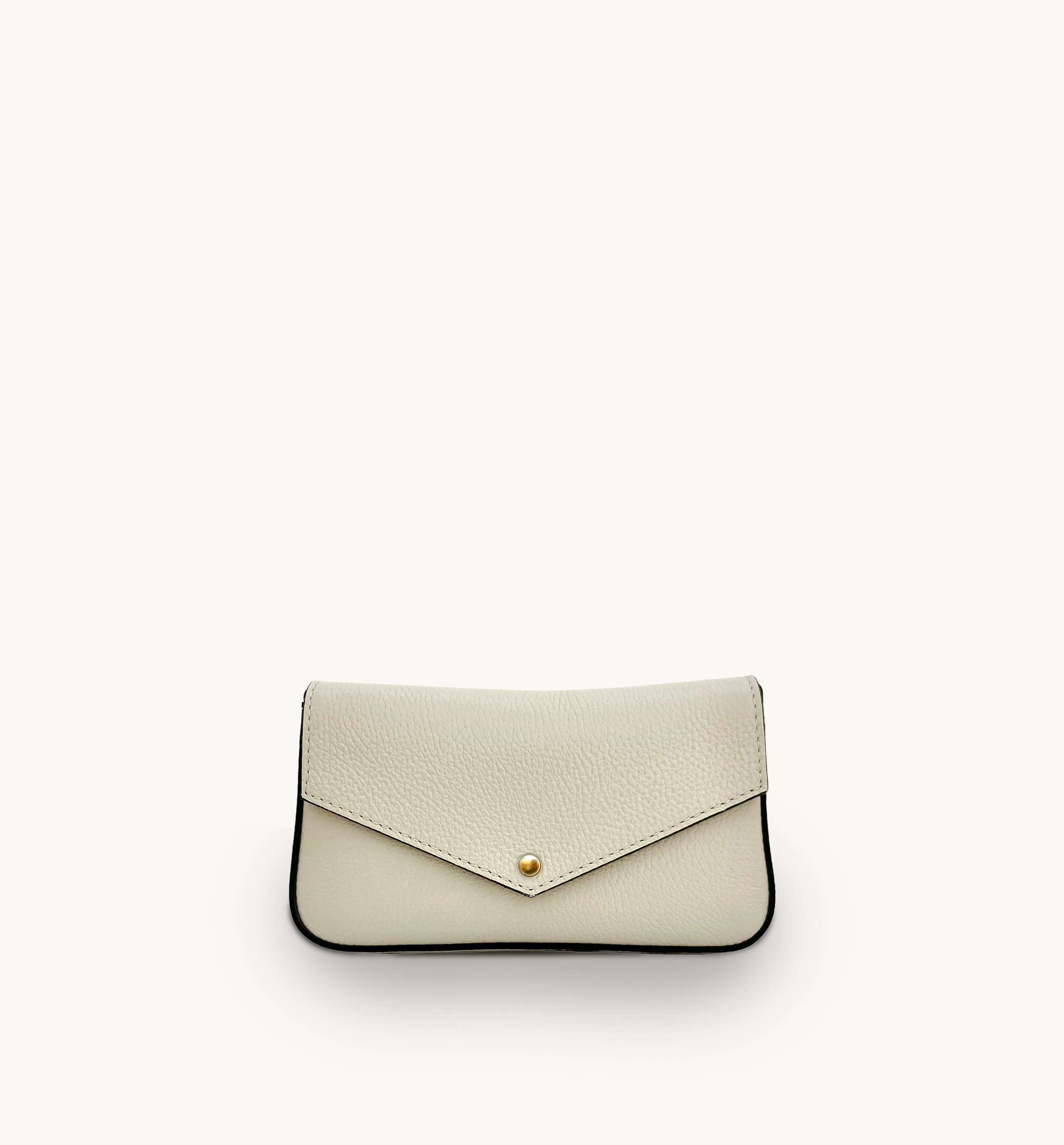 Apatchy London The Munro Stone Leather Shoulder Bag