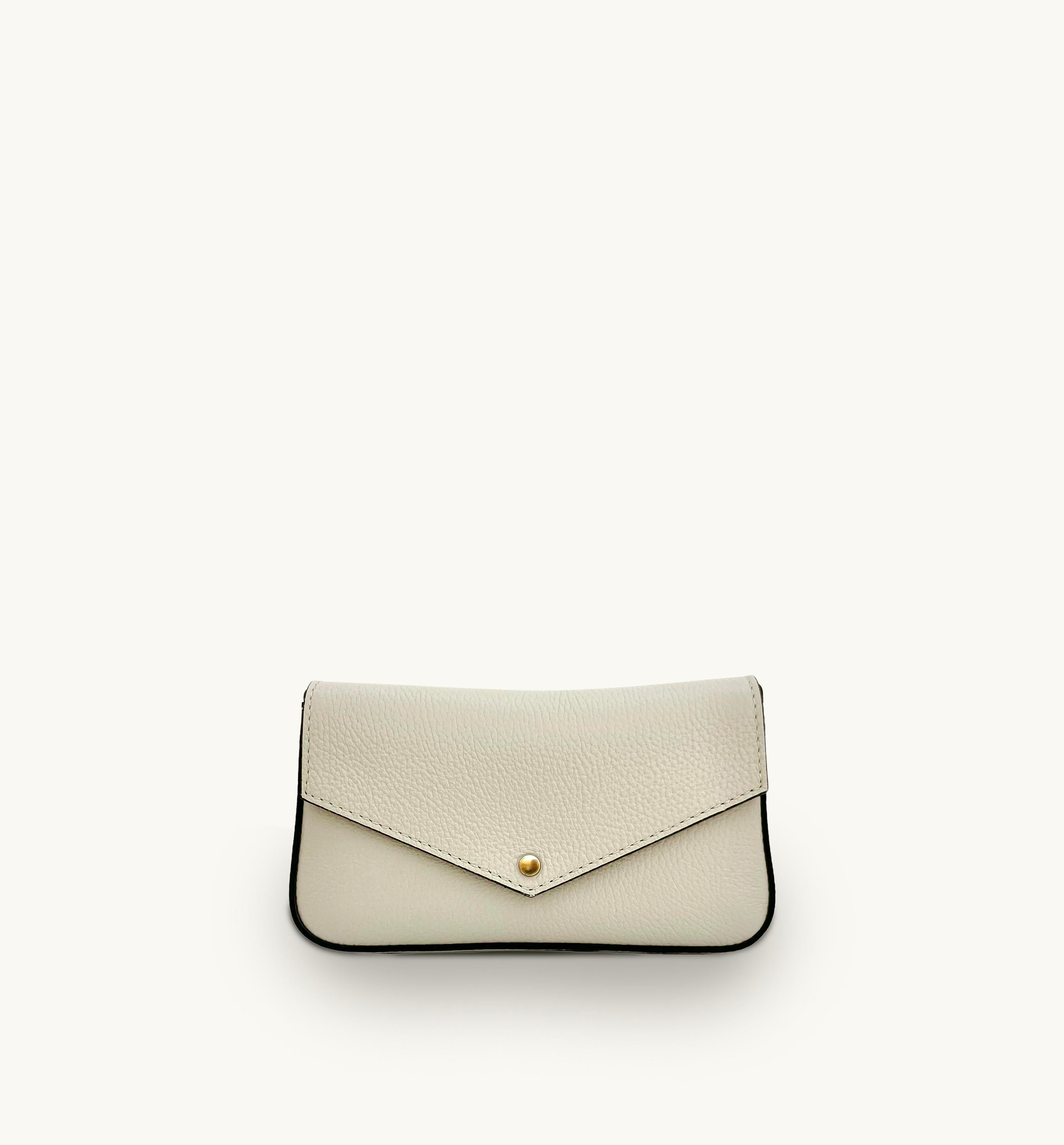 Apatchy London The Munro Stone Leather Shoulder Bag
