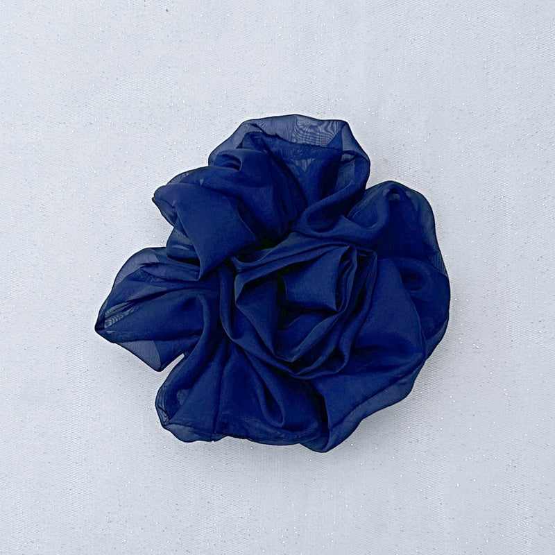 QueenMee Navy Corsage Rose Hair Clip Flower Hair Clip Flower Pin