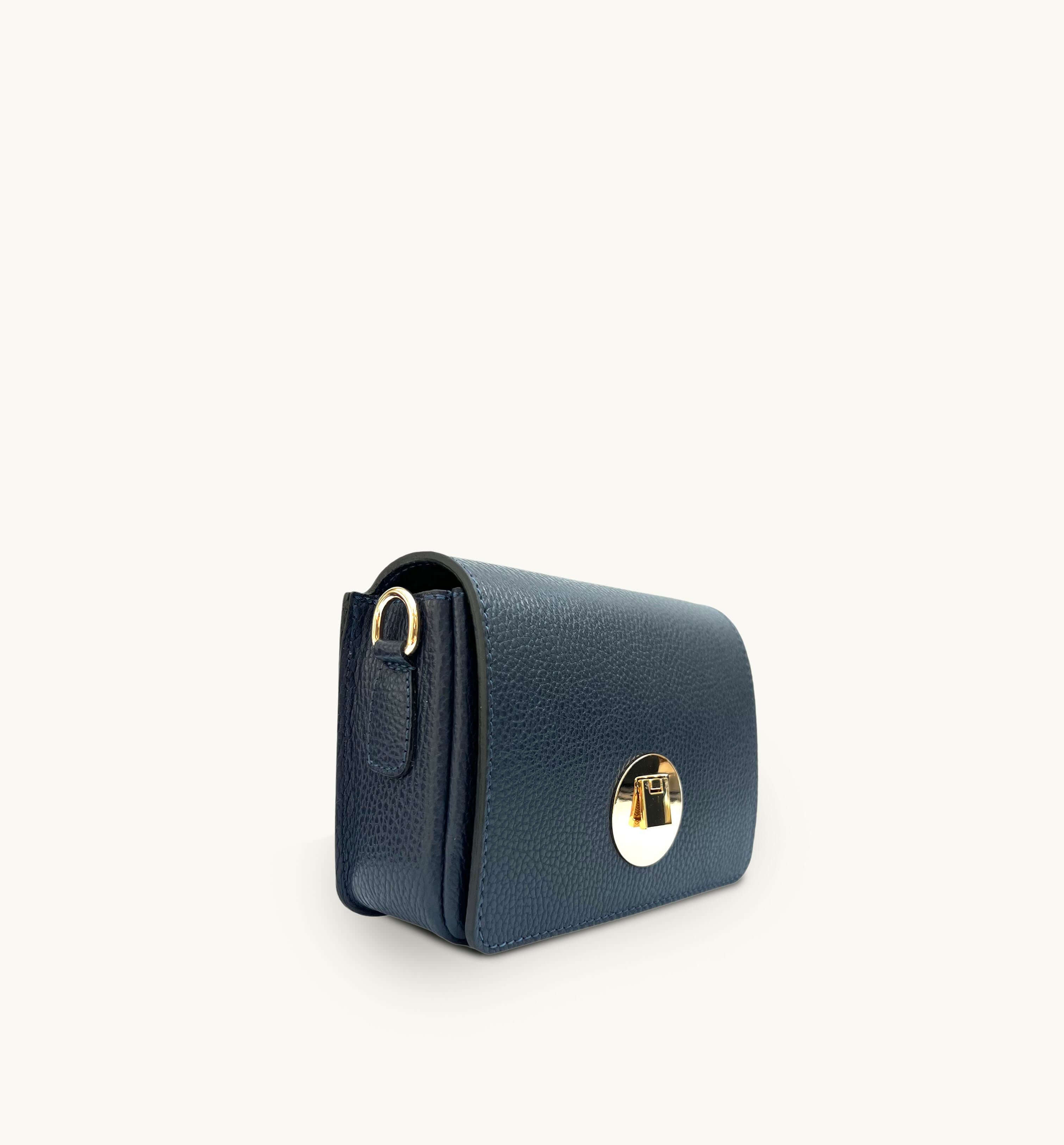 Apatchy London The Newbury Navy Leather Bag