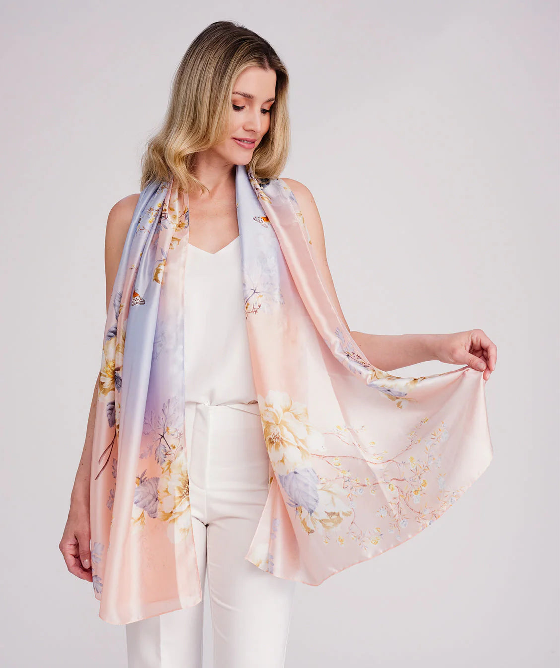 Nova - Abstract Print Chiffon Scarf