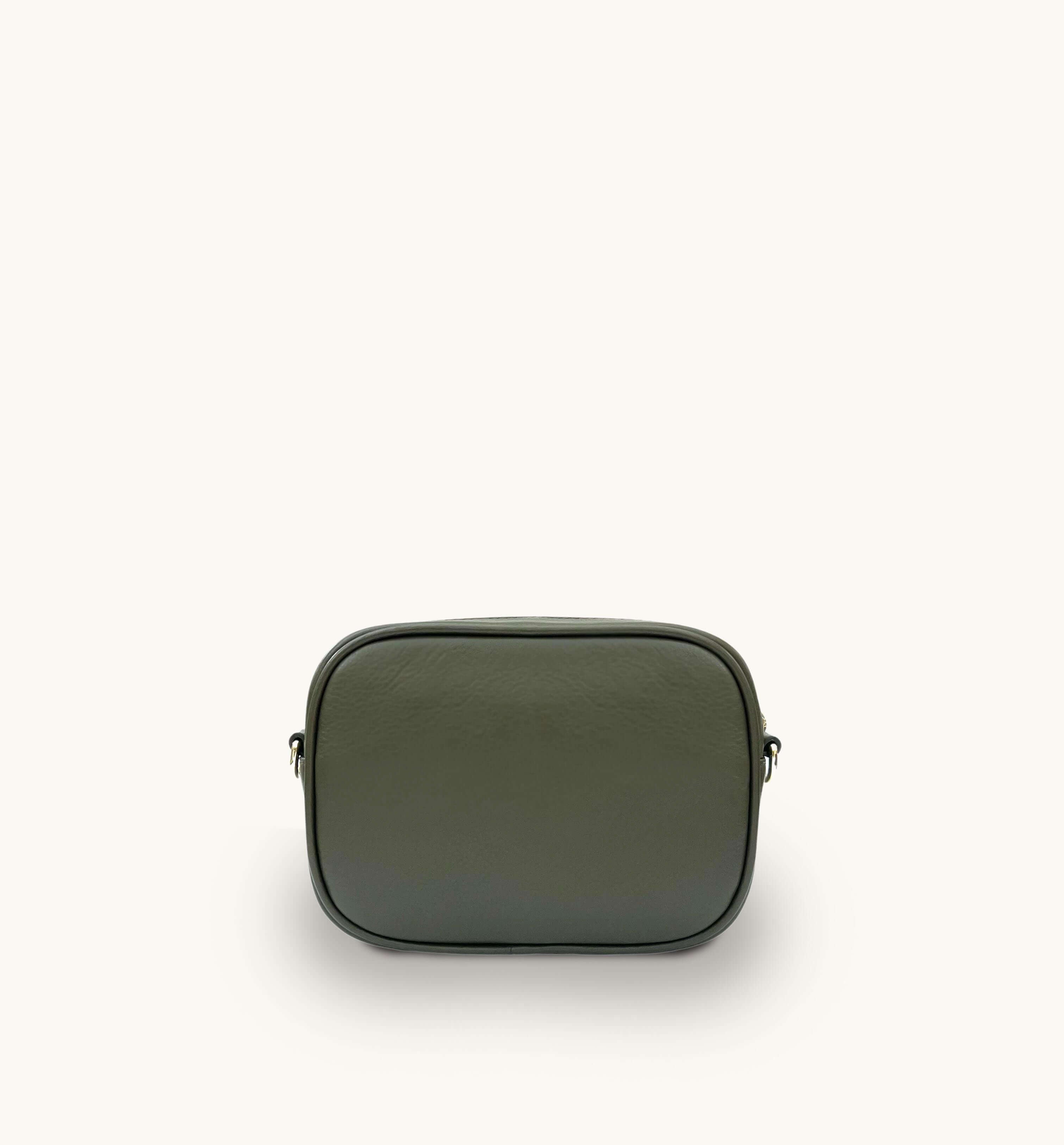 Apatchy London The Penelope Olive Woven Leather Camera Bag