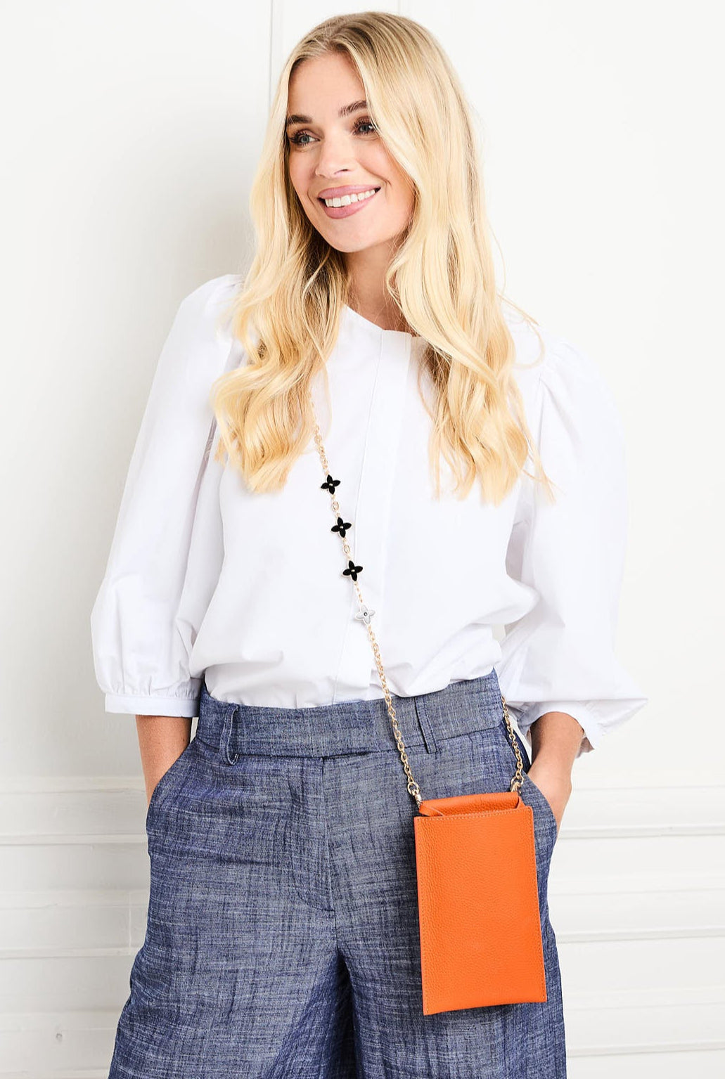 Elie Beaumont Phone Pouch - Orange